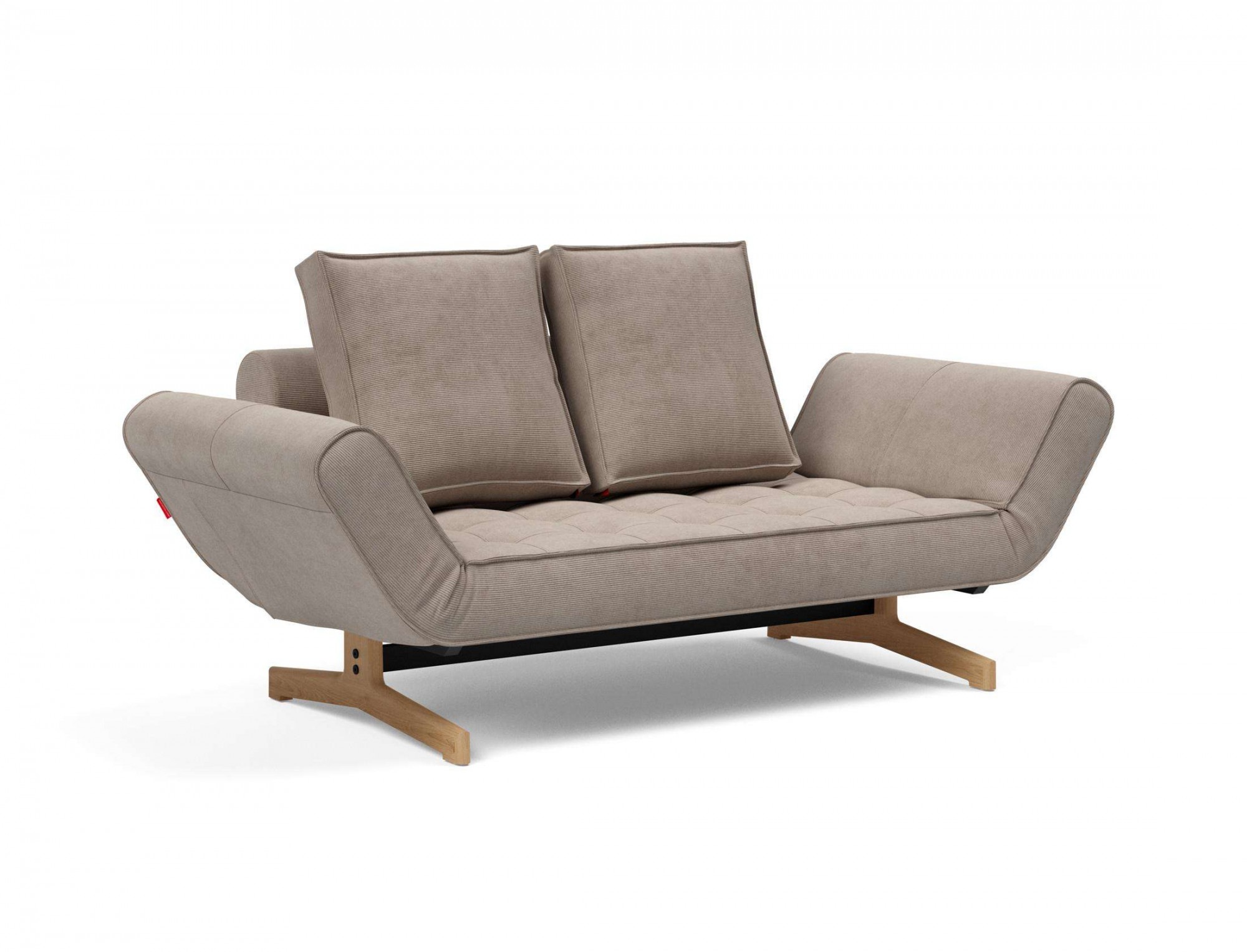 INNOVATION LIVING ™ 3-Sitzer »Ghia Schlafsofa«, eine große Liegefläche mit geringer Stellfläche, beidseitig abklappbar