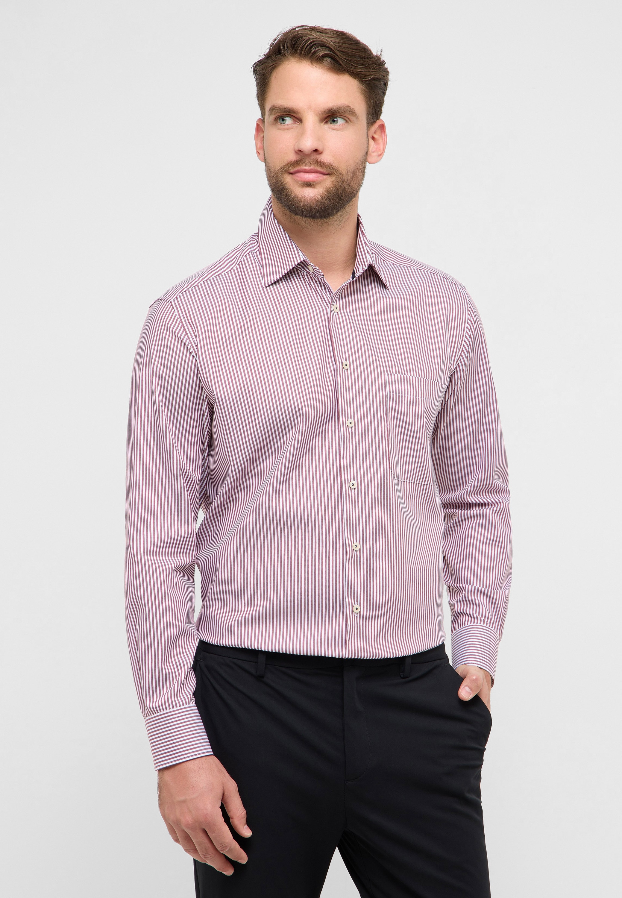 Eterna Langarmhemd »COMFORT FIT« NON IRON (bügelfrei)