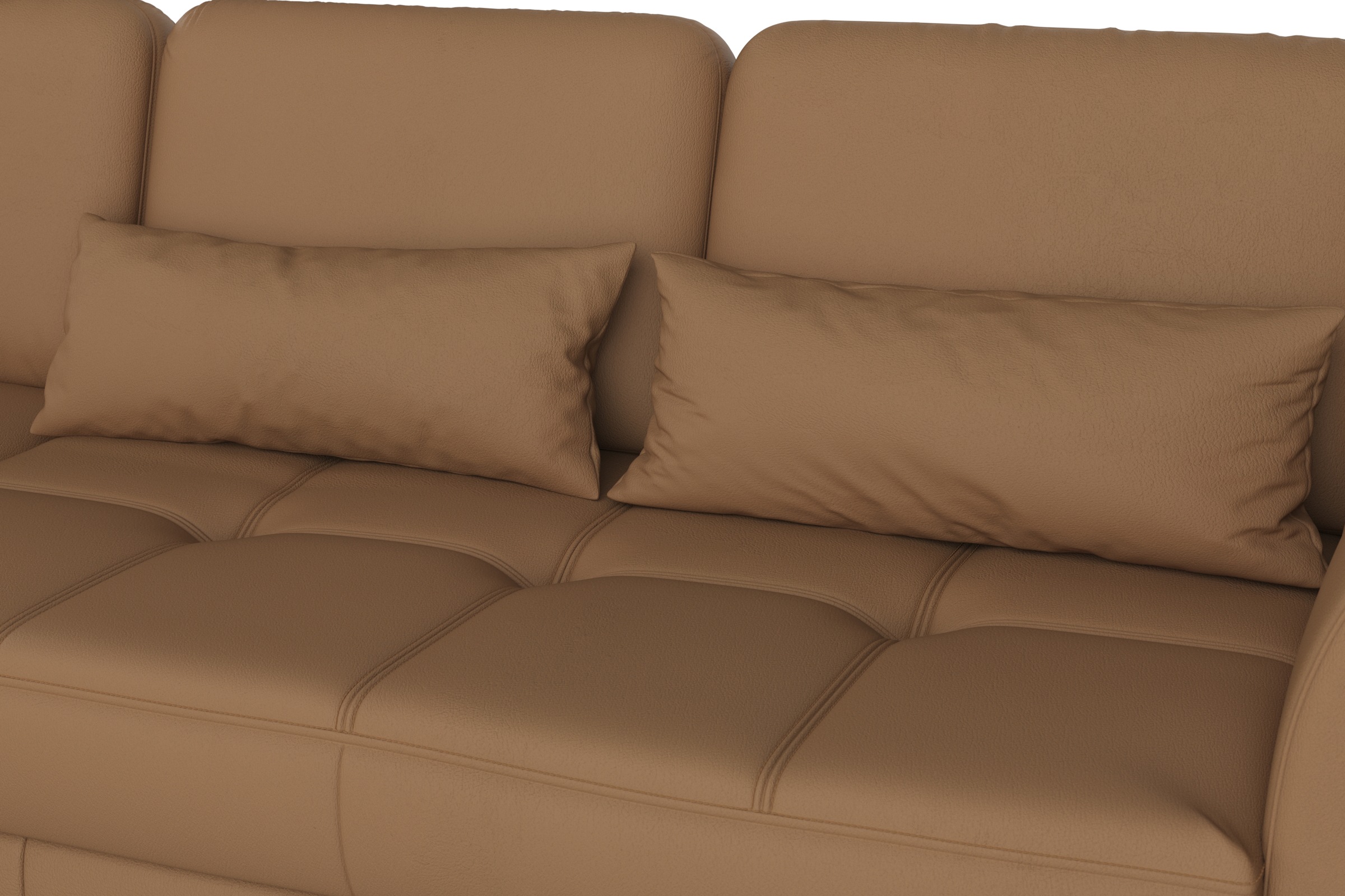 sit&more Ecksofa »Bendigo L-Form«, inklusive Sitztiefenverstellung, Bodenfreiheit 12 cm, in 2 Fußfarben