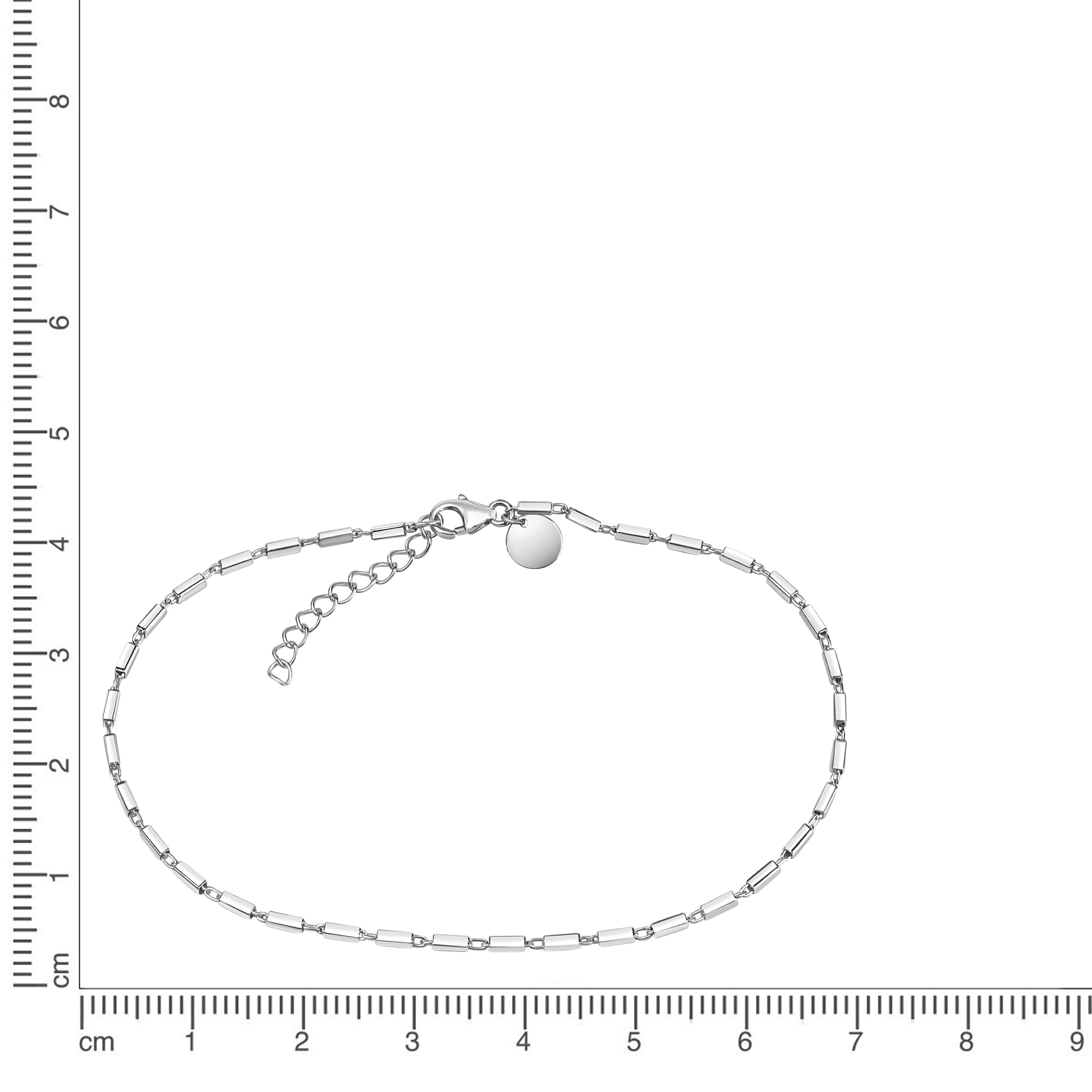 Vivance Fußkette »925/- Sterling Silber rhodiniert Stäbchen«