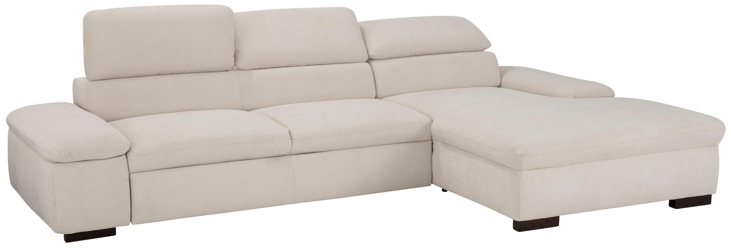 Home affaire Ecksofa »Alberto L-Form«, mit Kopfteilverstellung, wahlweise mit Bettfunktion