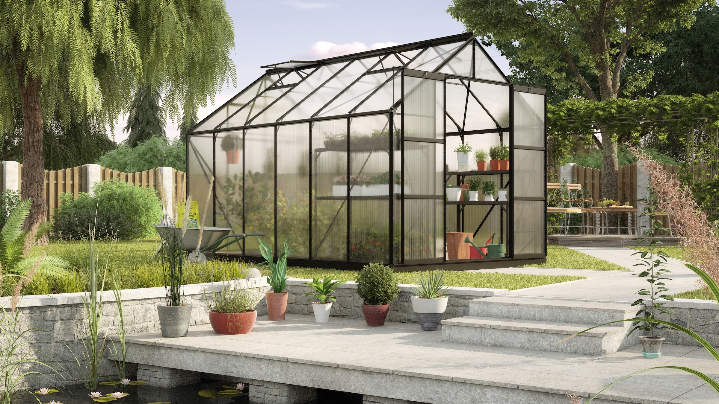 VITAVIA Gewächshaus »Uranus 9900« schwarz