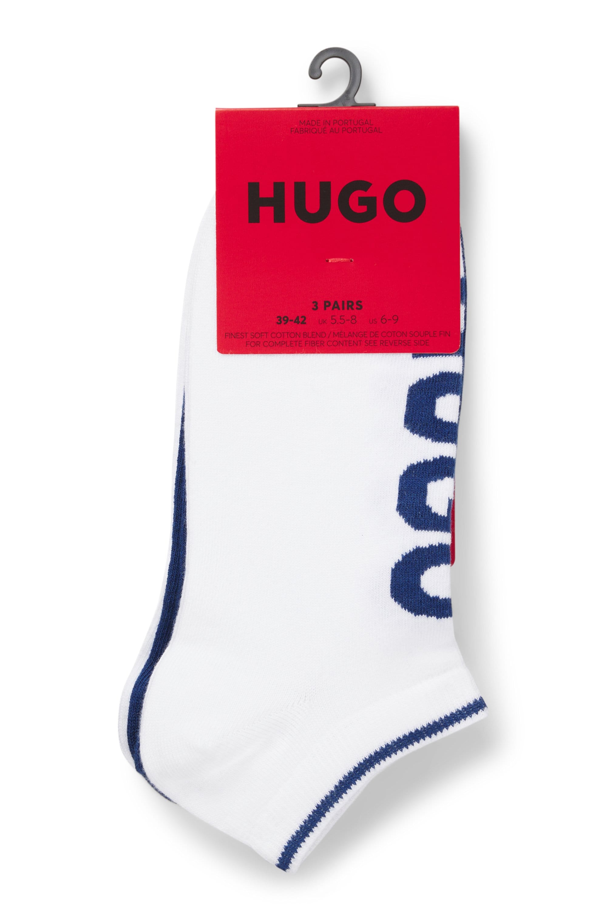 HUGO Underwear Sneakersocken »3P AS LOGO CC« 3 Paar tlg. mit Logodetails