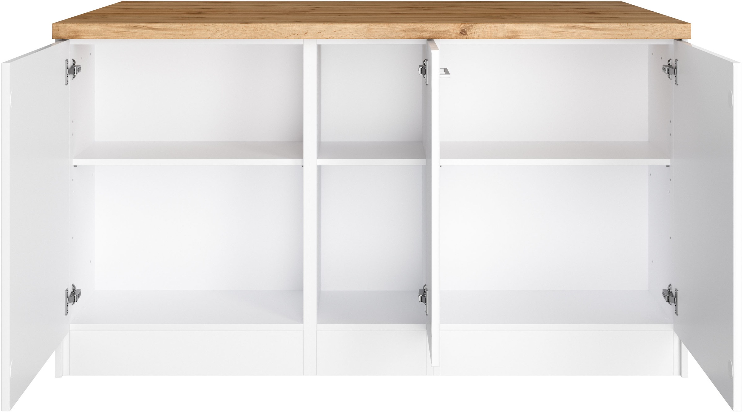 KOCHSTATION Kücheninsel »KS-Milan«, Stellmaß 153/100 cm, viel Stauraum, Lebensmittelpunkt: Küche