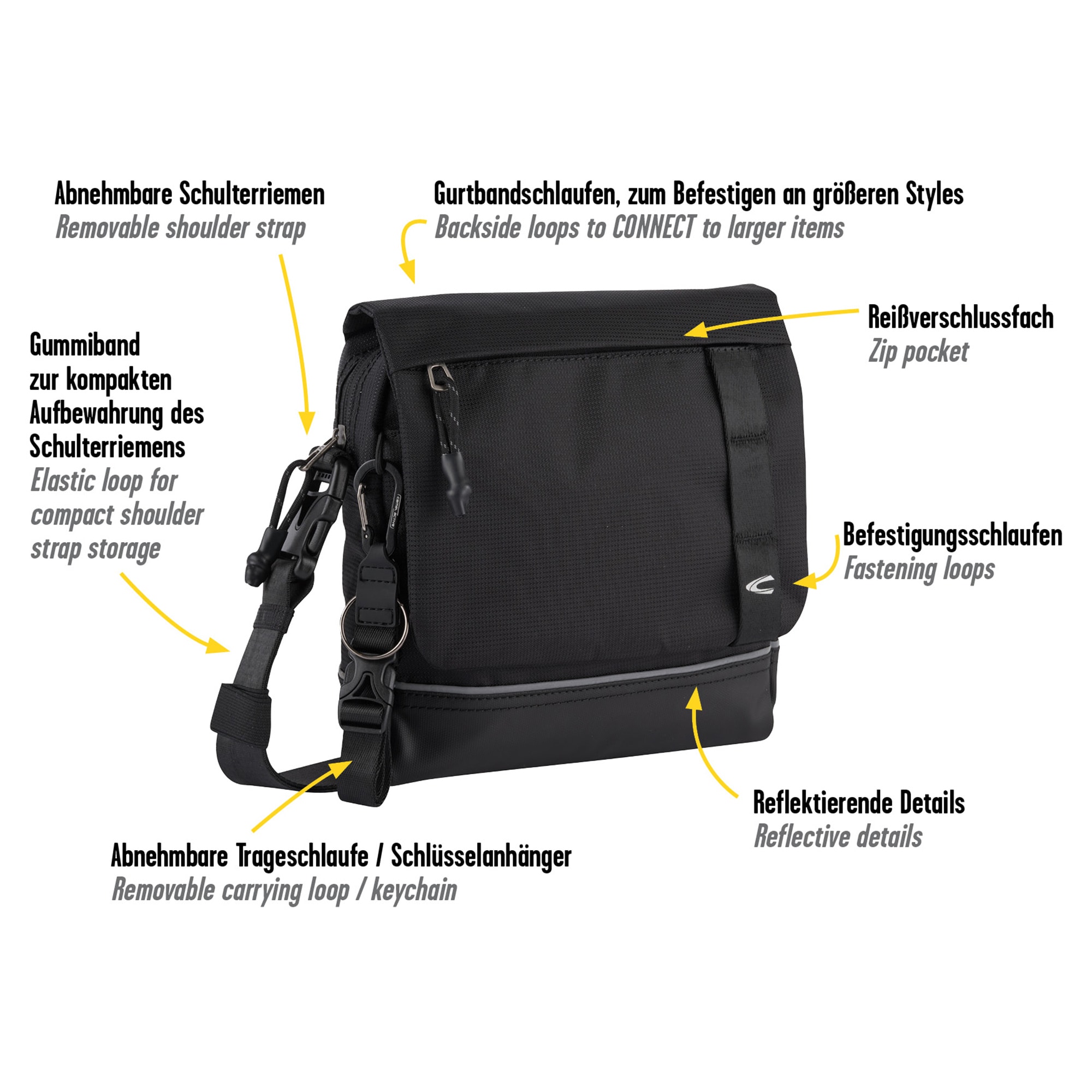 camel active Umhängetasche »Connect« perfekt durchdachtes modulares Reisetaschensortiment in vielen Styles