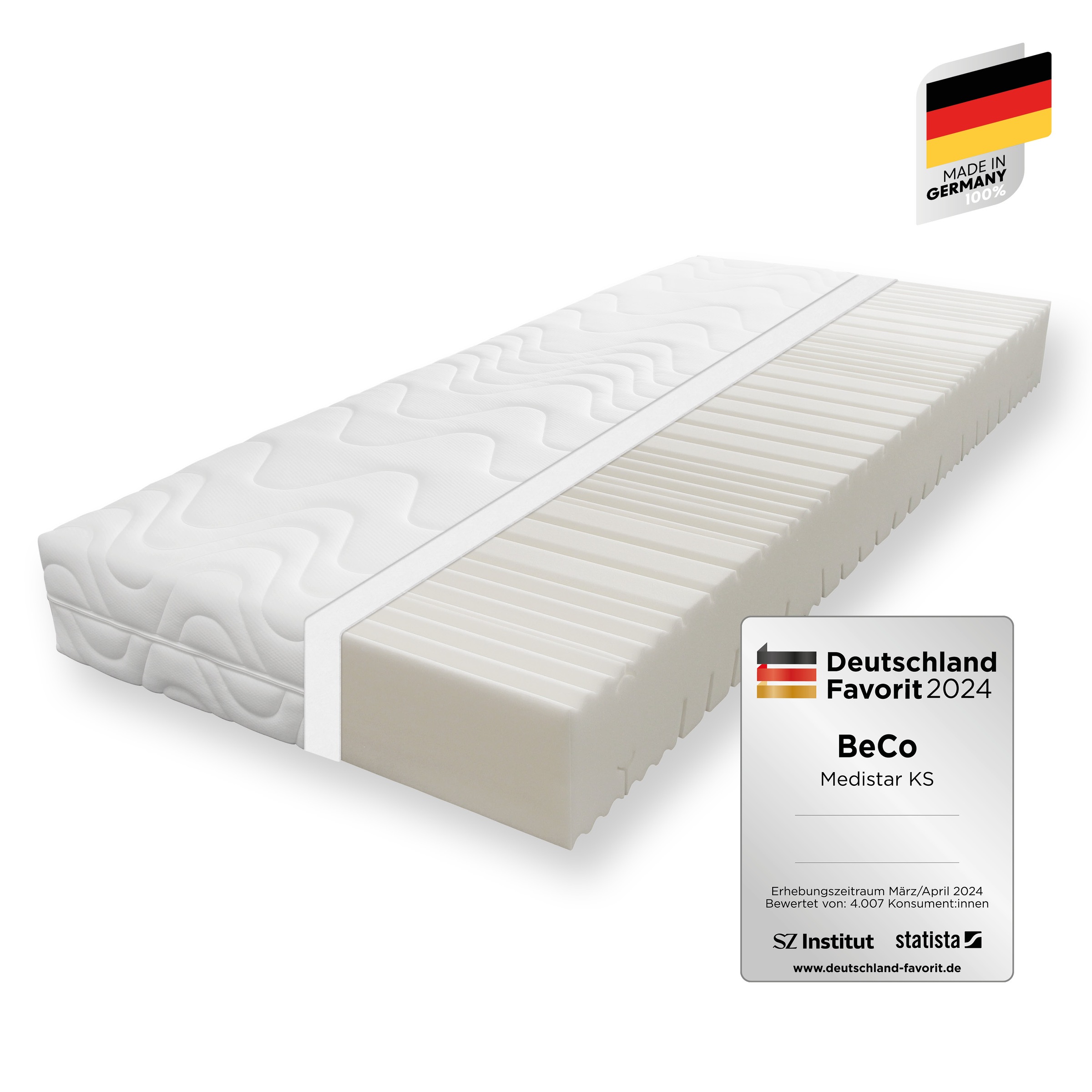 Beco Komfortschaummatratze "Medistar KS, Matratze Kaltschaum-Feeling 90x200 günstig online kaufen