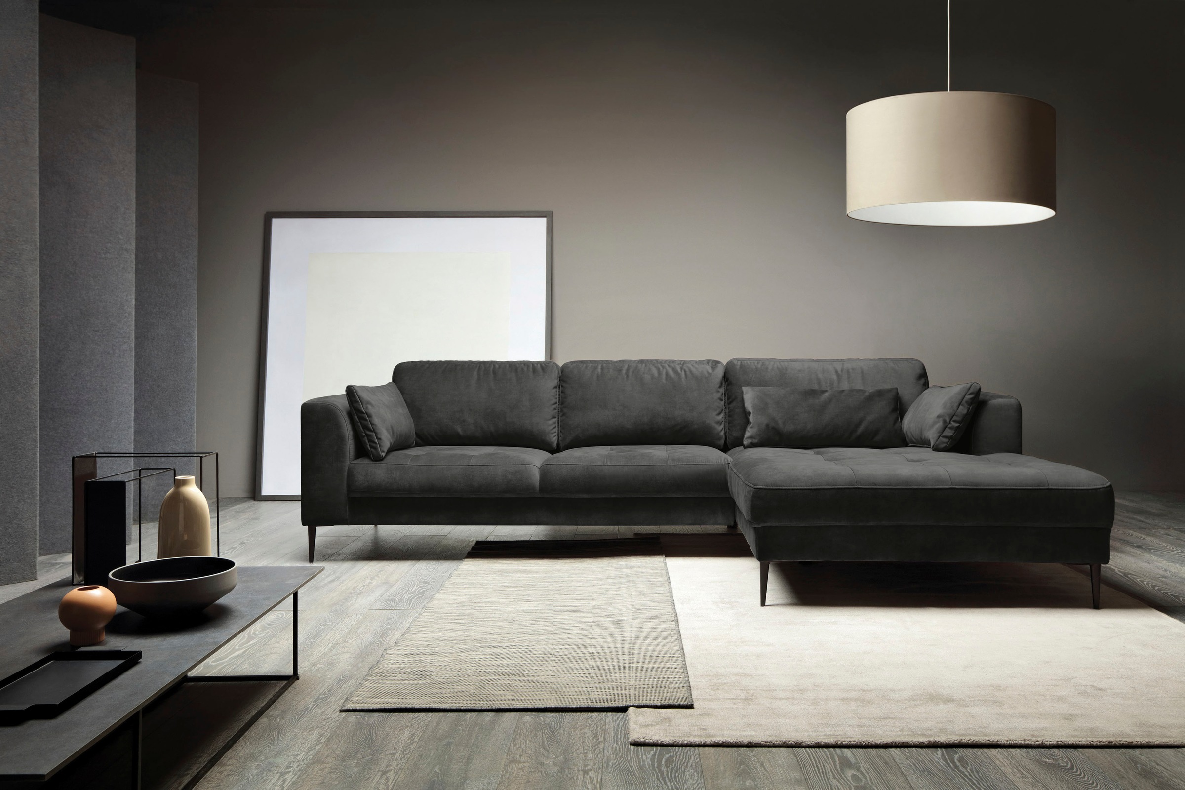 TRENDMANUFAKTUR Ecksofa »Luzi, wahlweise mit Schlaffunktion & Bettkasten. O günstig online kaufen