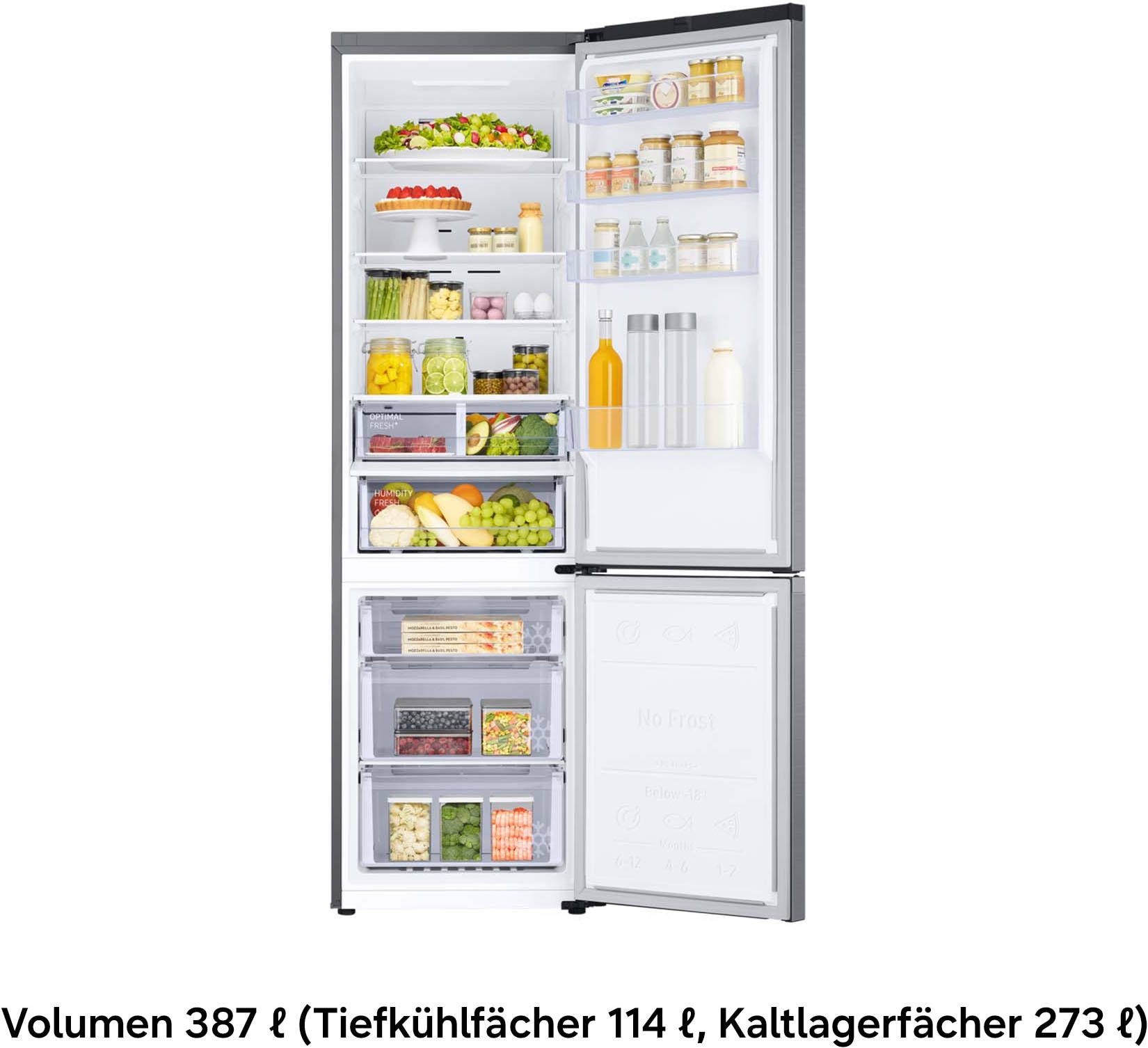 Samsung Kühl-/Gefrierkombination 7300A Serie »RB38C607AS9« 203 cm hoch 59,5 cm breit