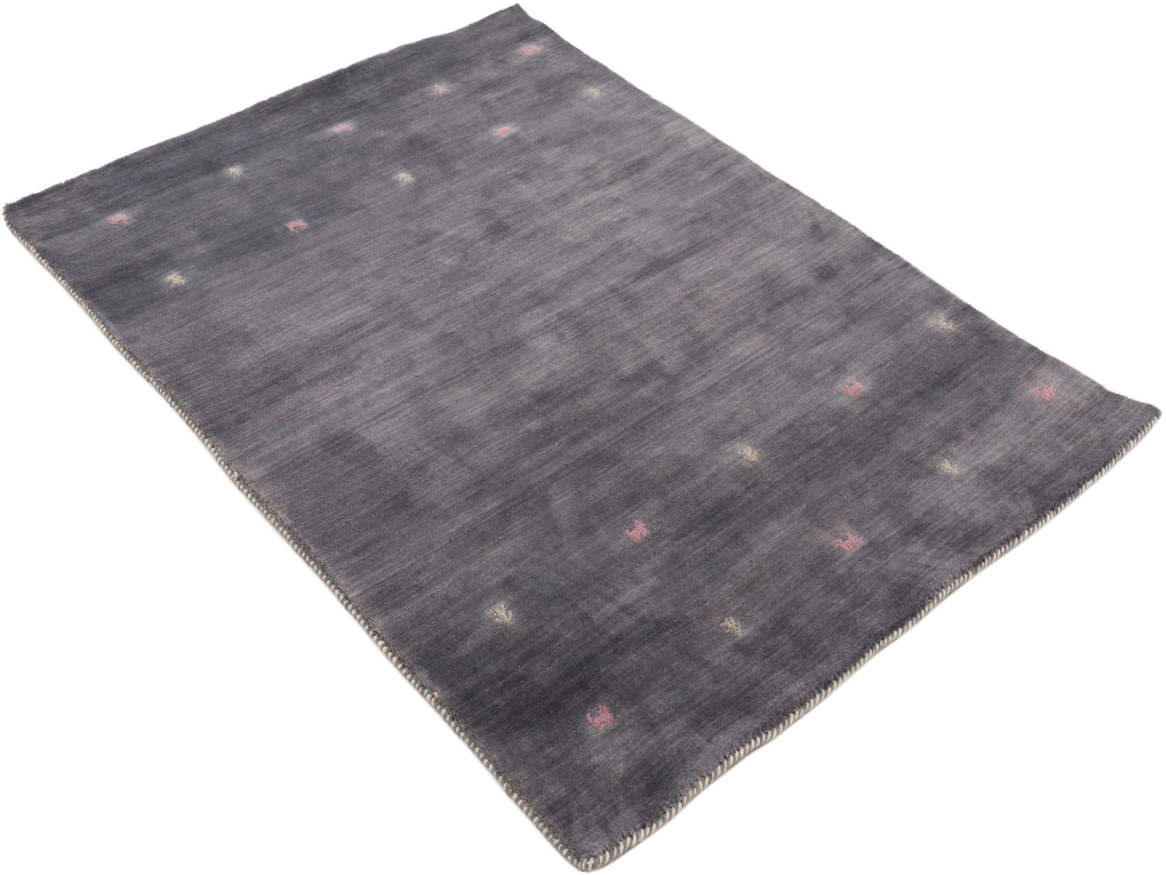 carpetfine Wollteppich »Gabbeh Uni, auch als Läufer erhältlich«, rechteckig günstig online kaufen