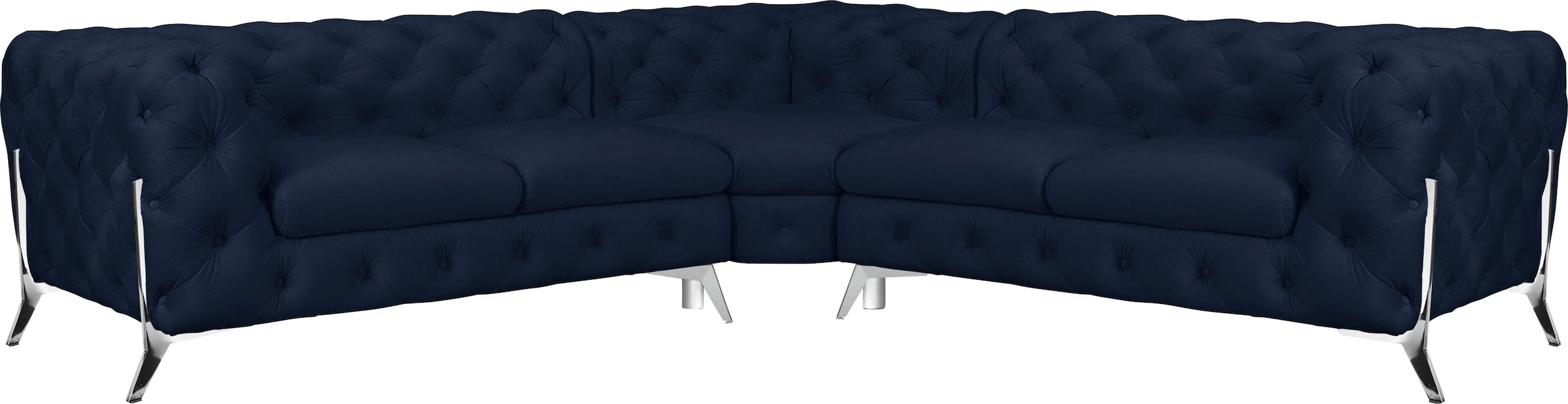 Home affaire Chesterfield-Sofa »Amaury L-Form« Chesterfield-Optik, Breite/T günstig online kaufen