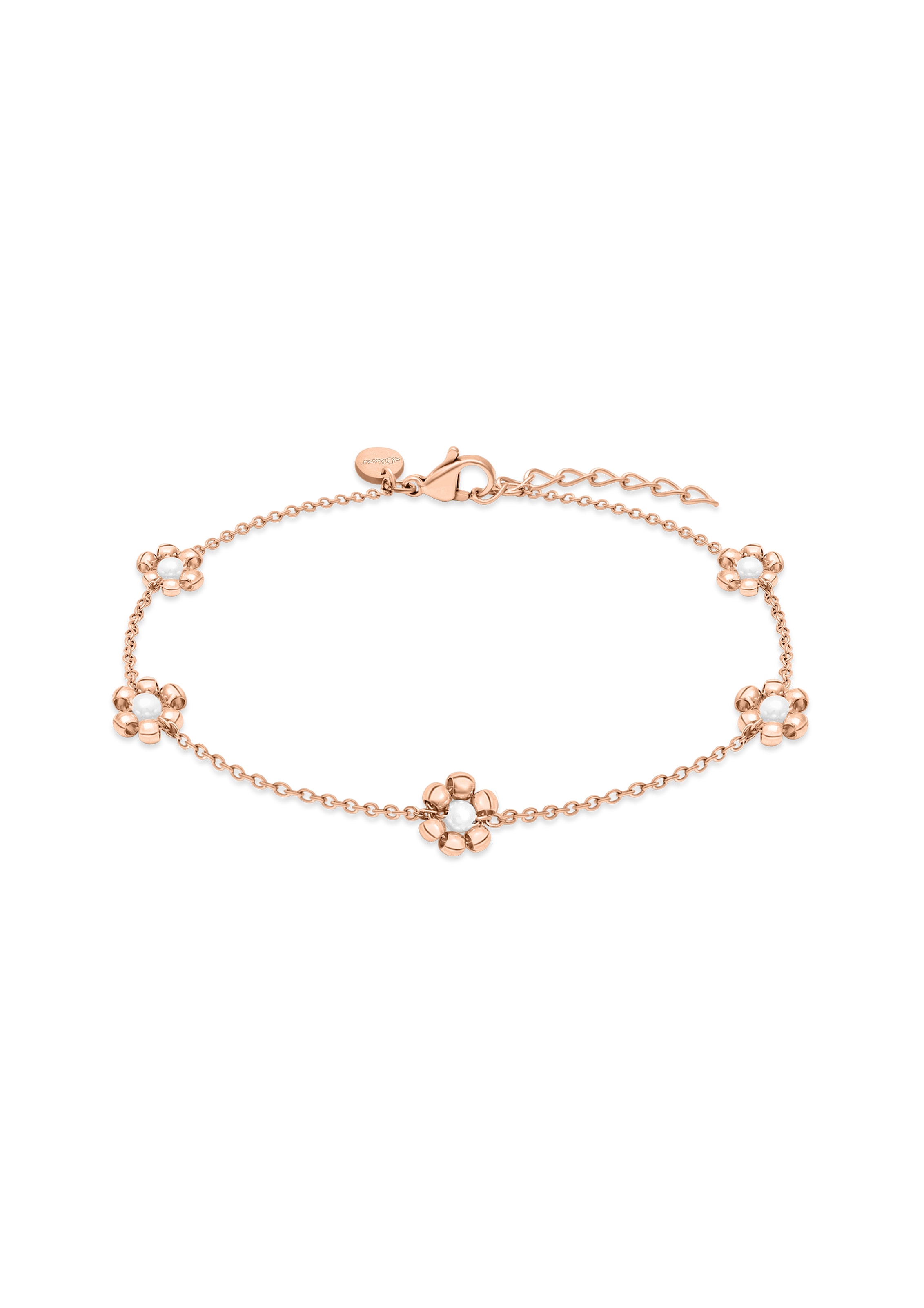 s.Oliver Fußkette »Flower, Blumen-Design« mit Kunststoffperle