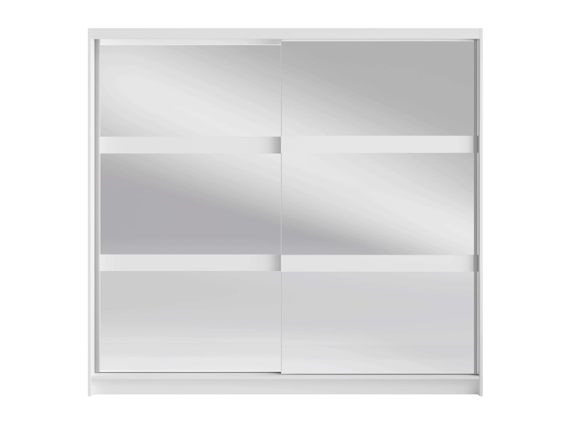 Home affaire Kleiderschrank »Greti Garderobe mit 2 Schiebetüren, Spiegel, Maße B/T/H: 180/59/209 cm«, 2-türiger Kleiderschrank mit Spiegeln, Einlegeböden und Kleiderstangen