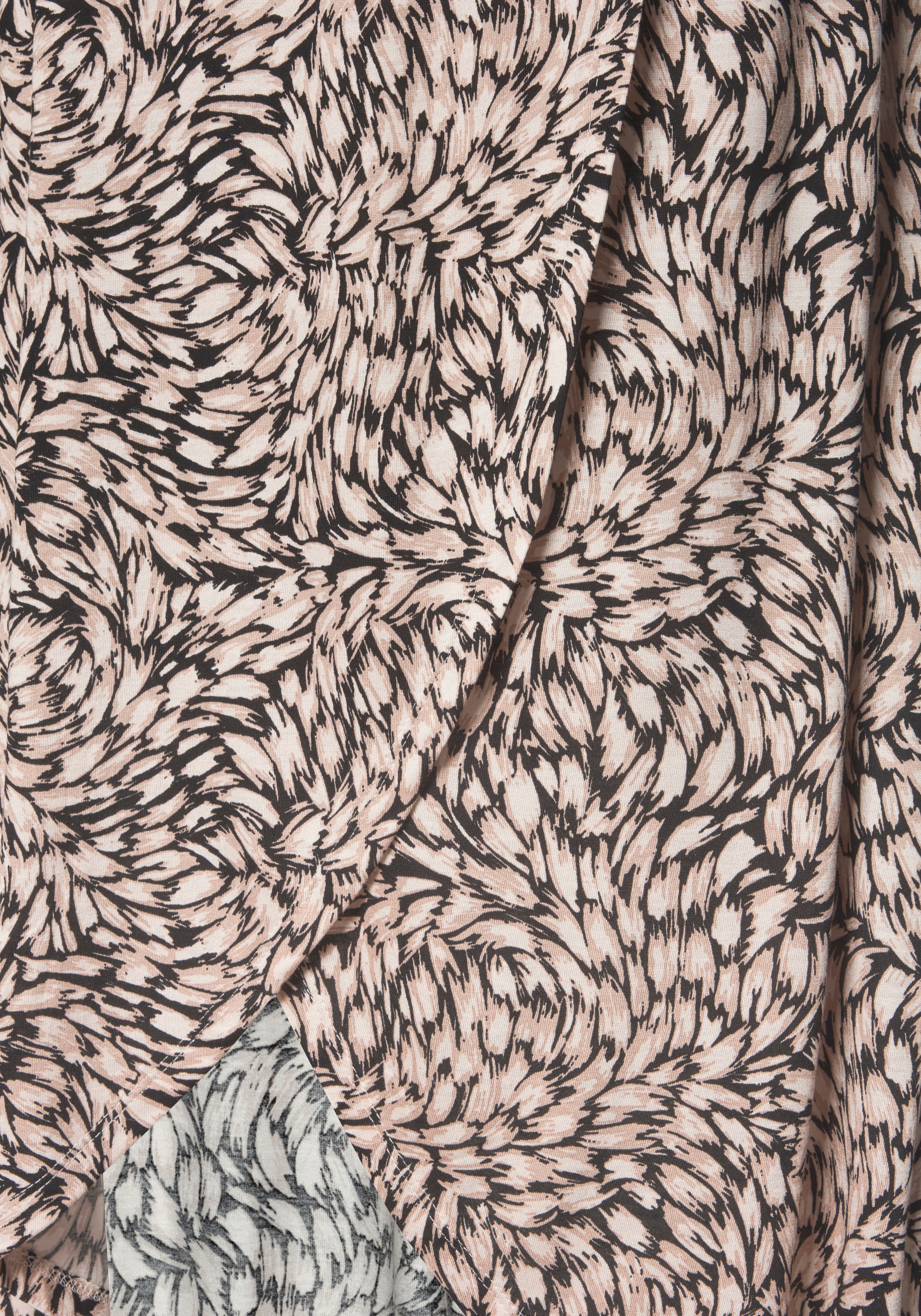 Buffalo Jerseyrock mit Alloverprint, sommerlicher Maxirock in Wickeloptik