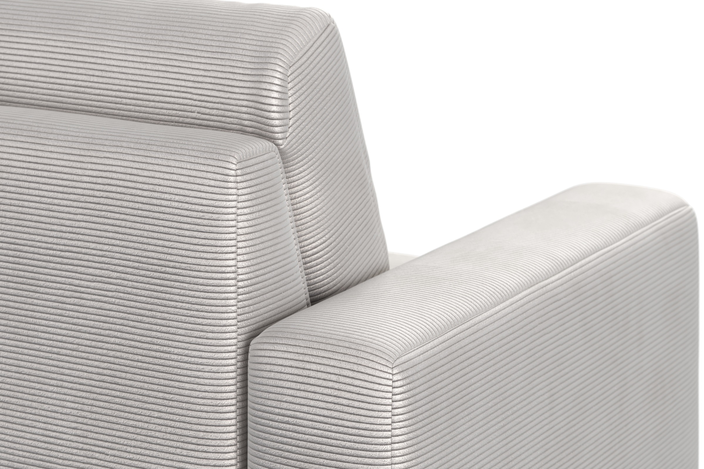 Home affaire Ecksofa »Summer L-Form«, mit Ottomane, wahlweise mit Bettfunktion und Bettkasten, Cord-Bezug