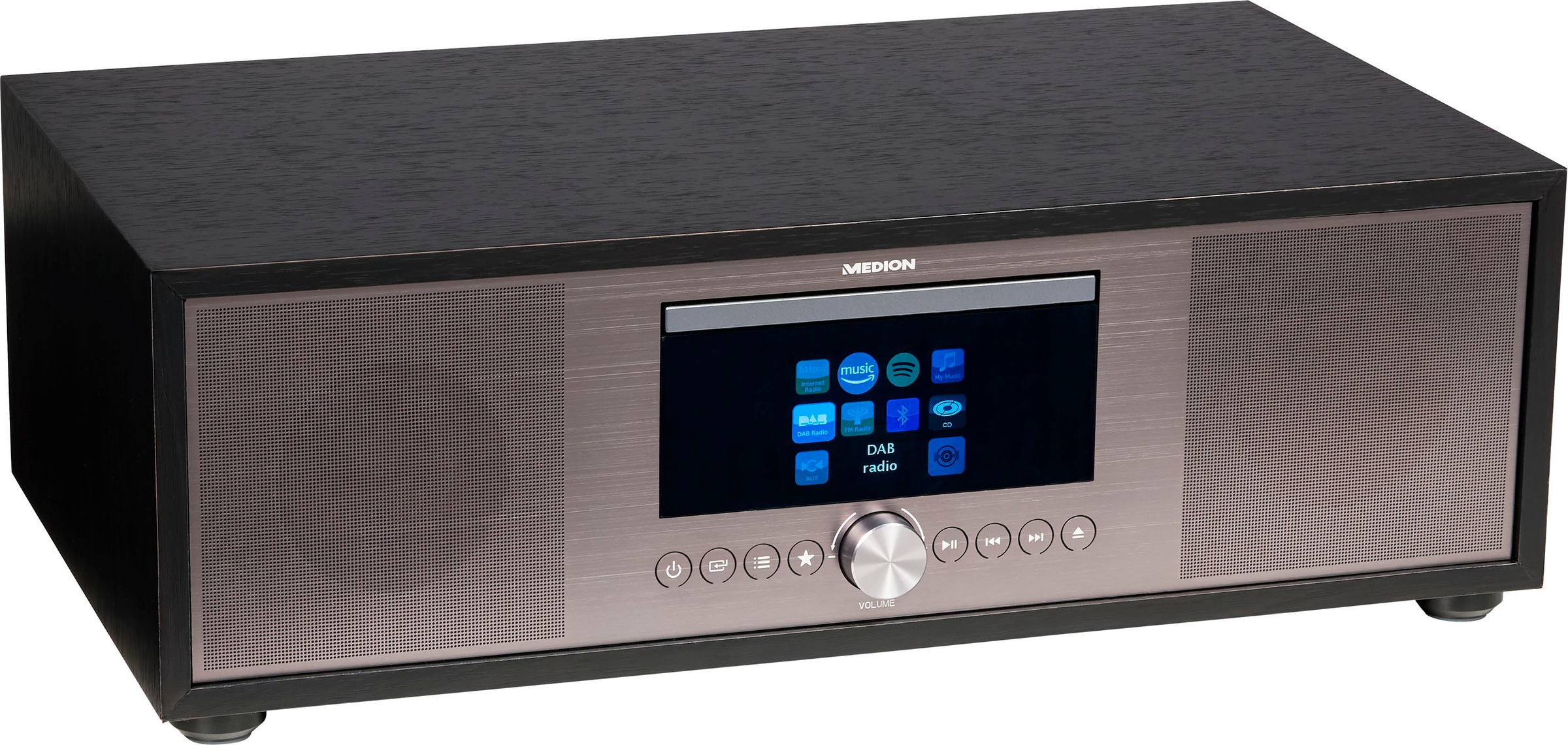 Medion® Internet-Radio »All-In-One Audio System LIFE® P-Serie«, (Bluetooth-LAN (Ethernet)-WLAN Internetradio-Digitalradio (DAB+)-UKW mit RDS-FM-Tuner 80 W)