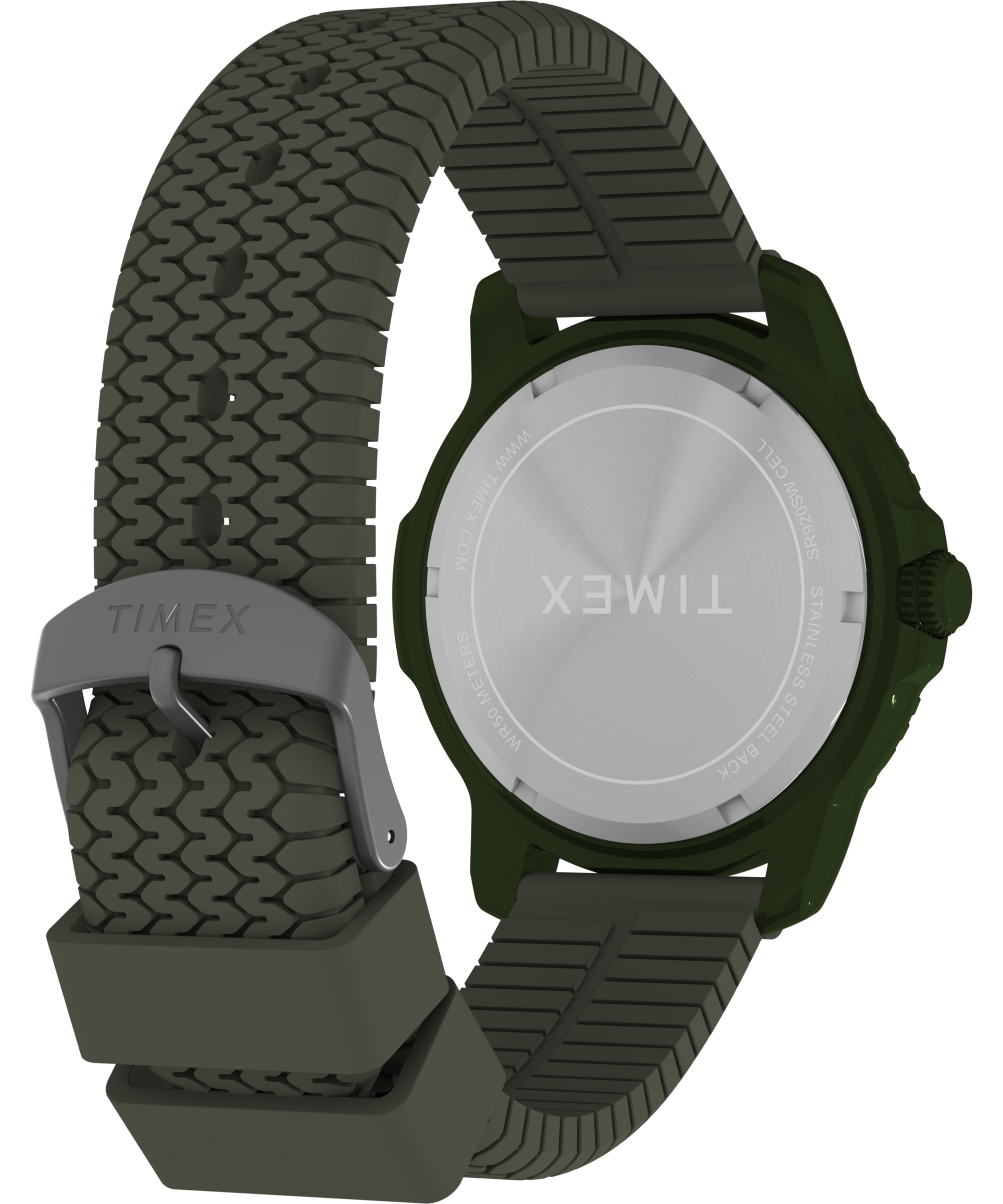 Timex Quarzuhr »TIMBERLINE« Armbanduhr, Herrenuhr, Silikonarmband, Datum, Leuchtzeiger