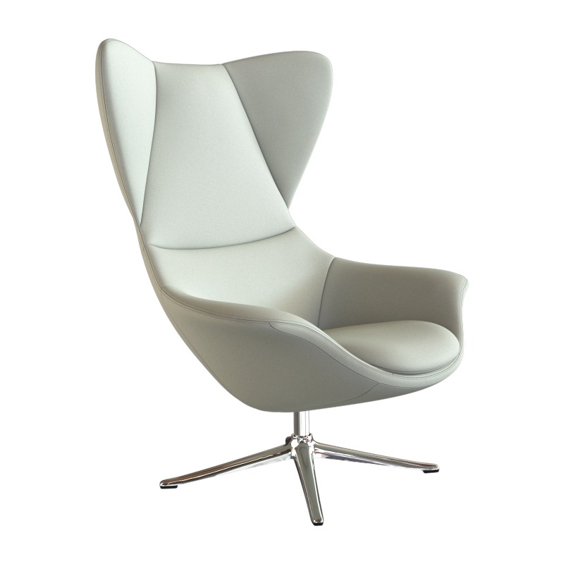 FLEXLUX Ohrensessel »Stilo Relaxsessel, TV-Sessel«, Solitär, Stil-Ikone, drehbar, Fuß Aluminium