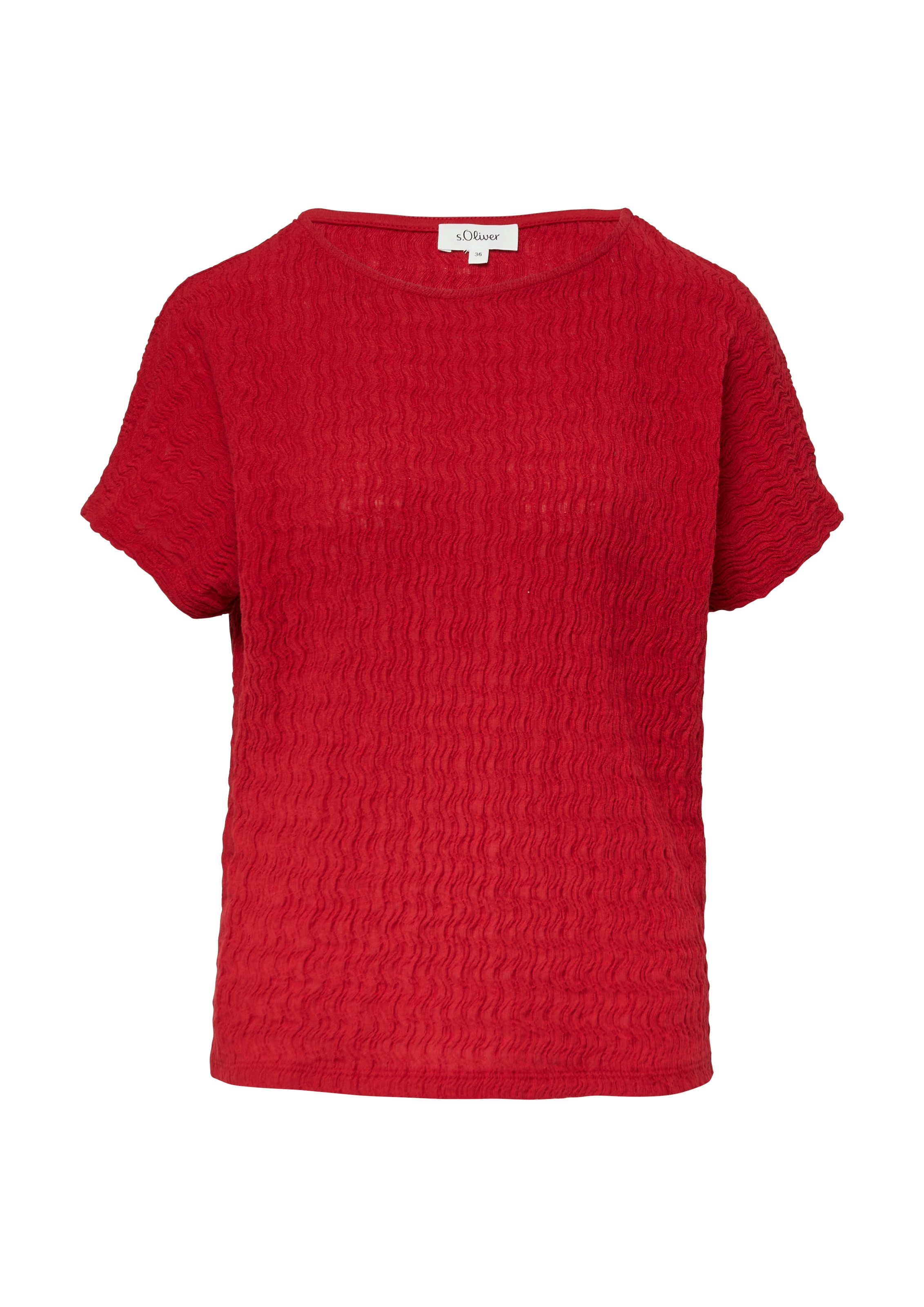 s.Oliver T-Shirt, in Struktur-Optik