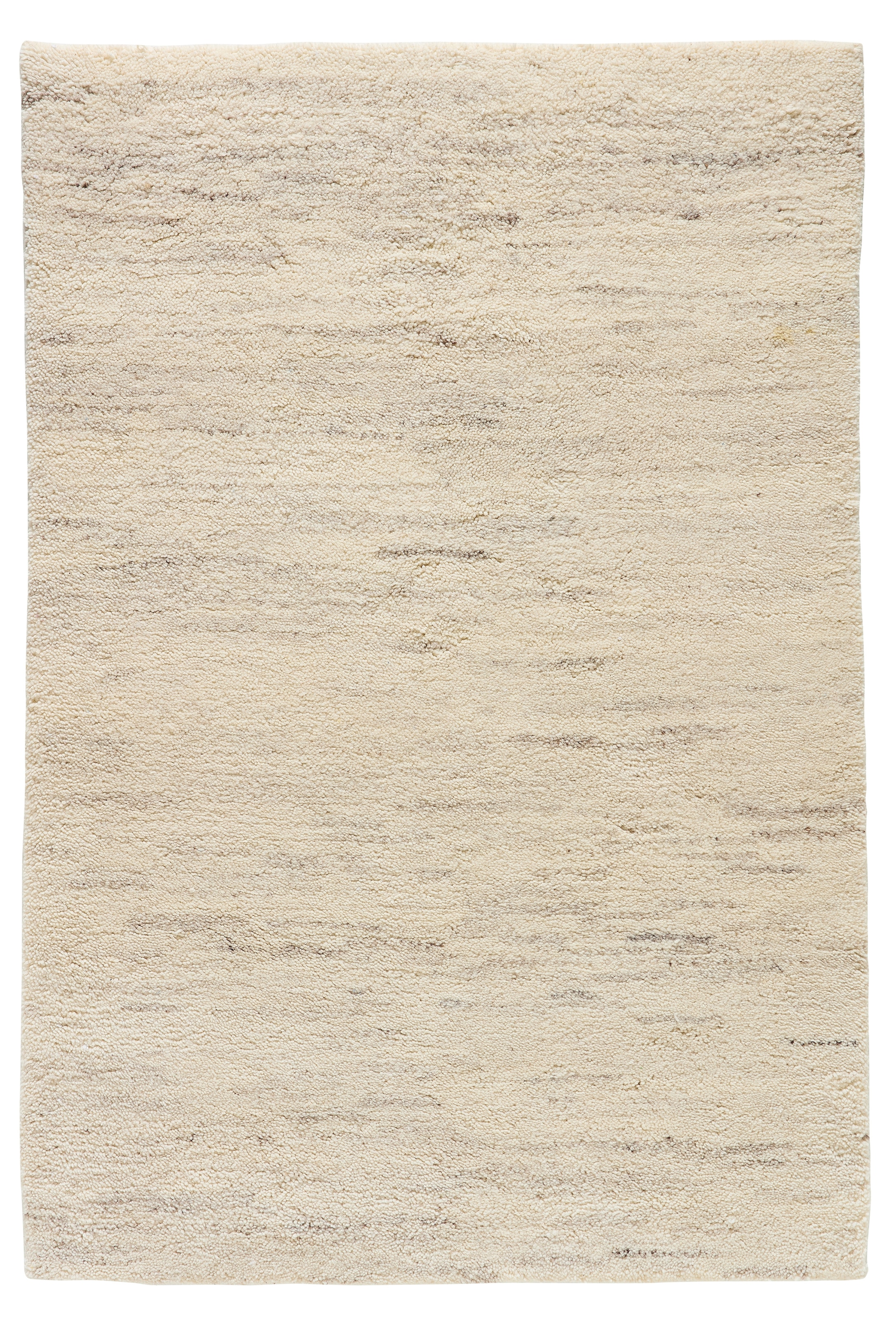 THEKO Orientteppich »Atlas Nomad Uni« rechteckig 24 mm Höhe echter Berber aus Marokko, reine Wolle, Woll-Shaggy, handgeknüpft