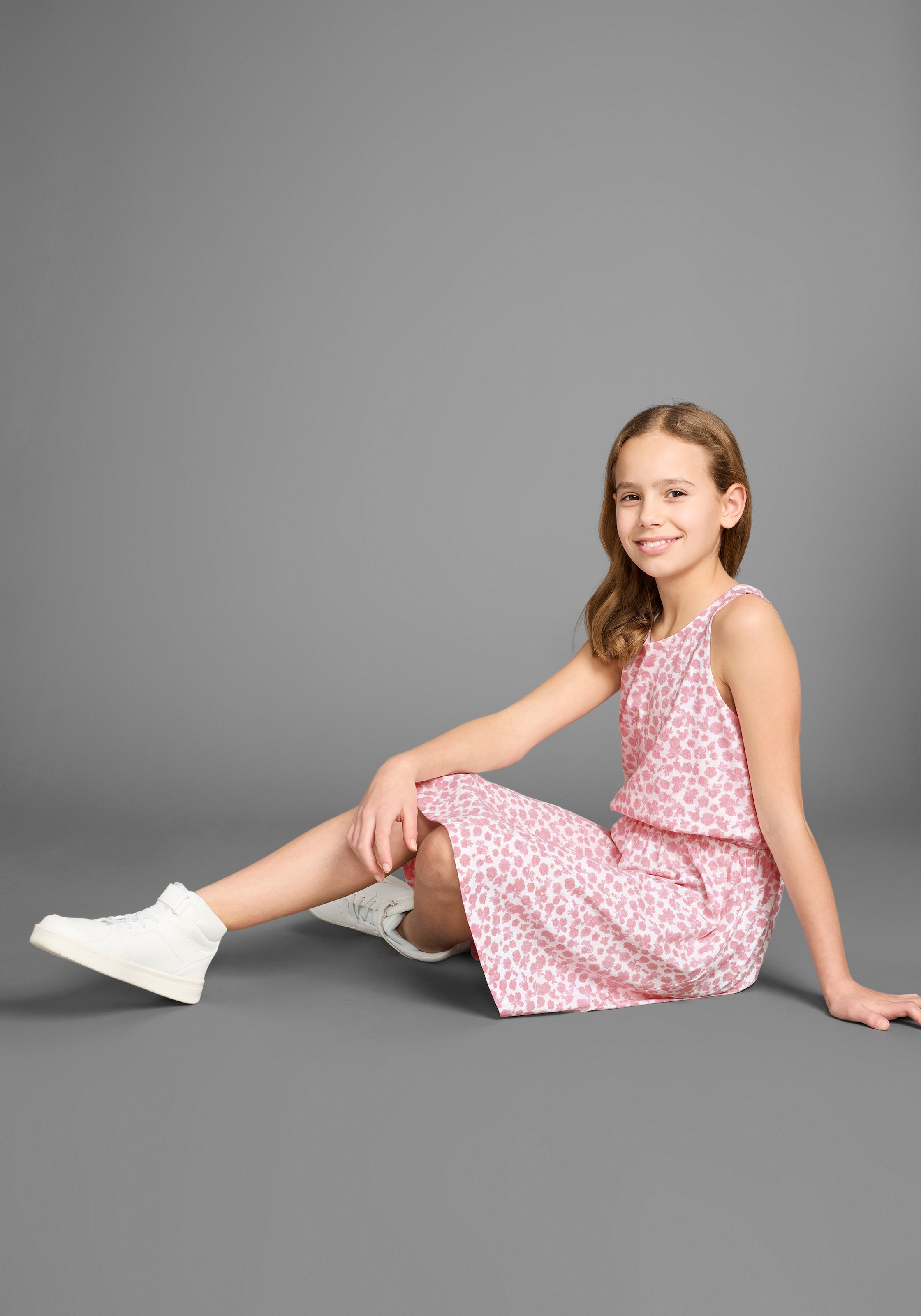KangaROOS Jerseykleid », Skaterkleid in schönen Allover-Muster« für Partys und Treffen mit Freunden,  kniefrei,  modisch