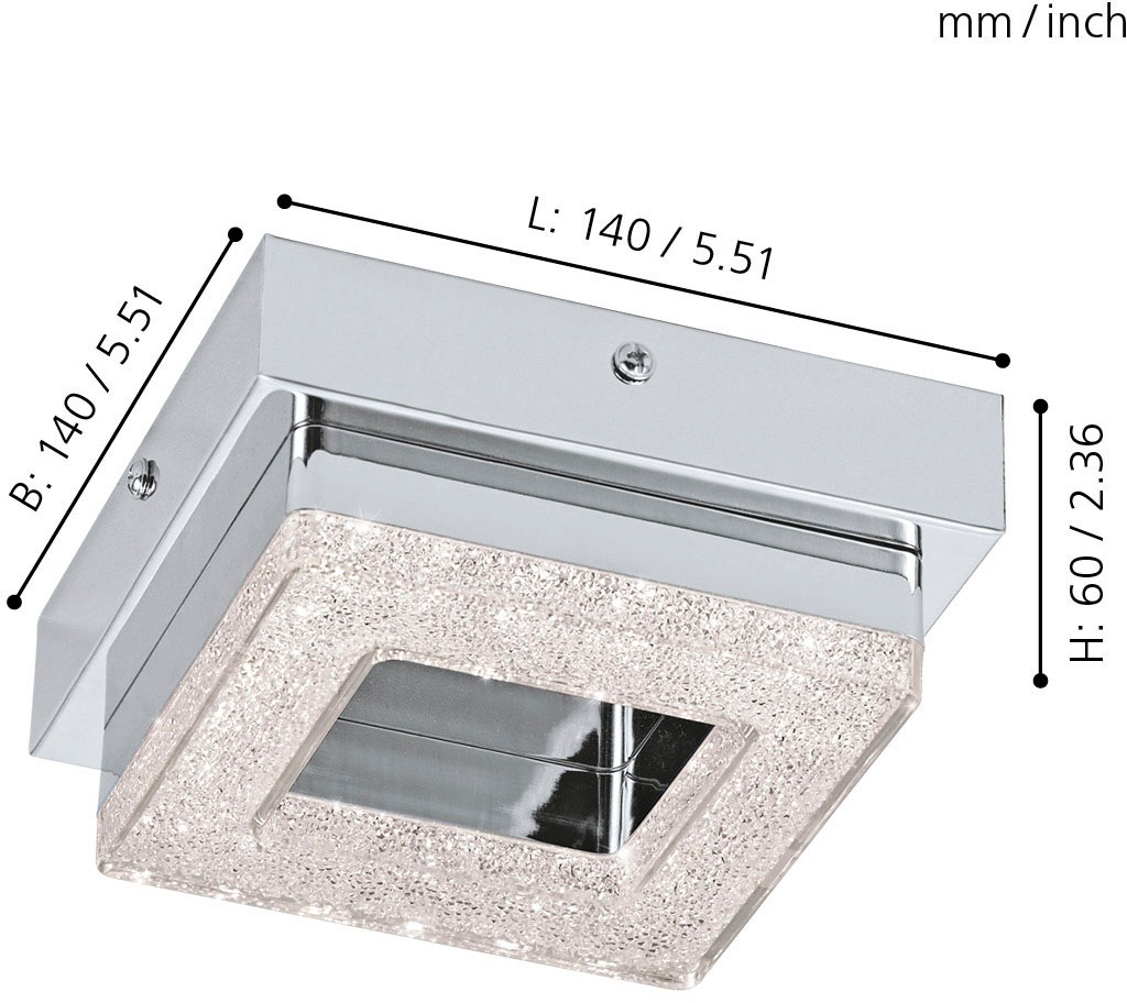 EGLO Deckenleuchte »FRADELO«, 1 flammig, Leuchtmittel LED-Board   LED fest günstig online kaufen