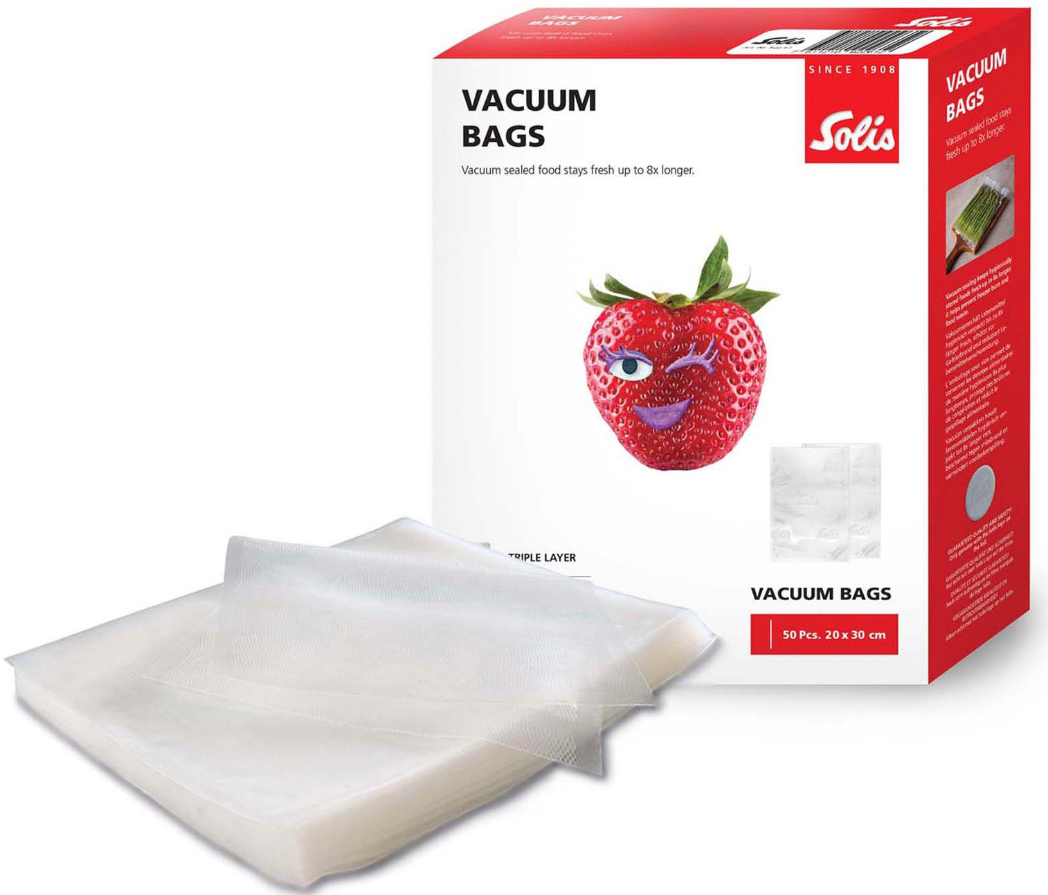 SOLIS OF SWITZERLAND Vakuumierbeutel »922.61«, (Packung, 1 tlg.), 50 Beutel, 20x30 cm