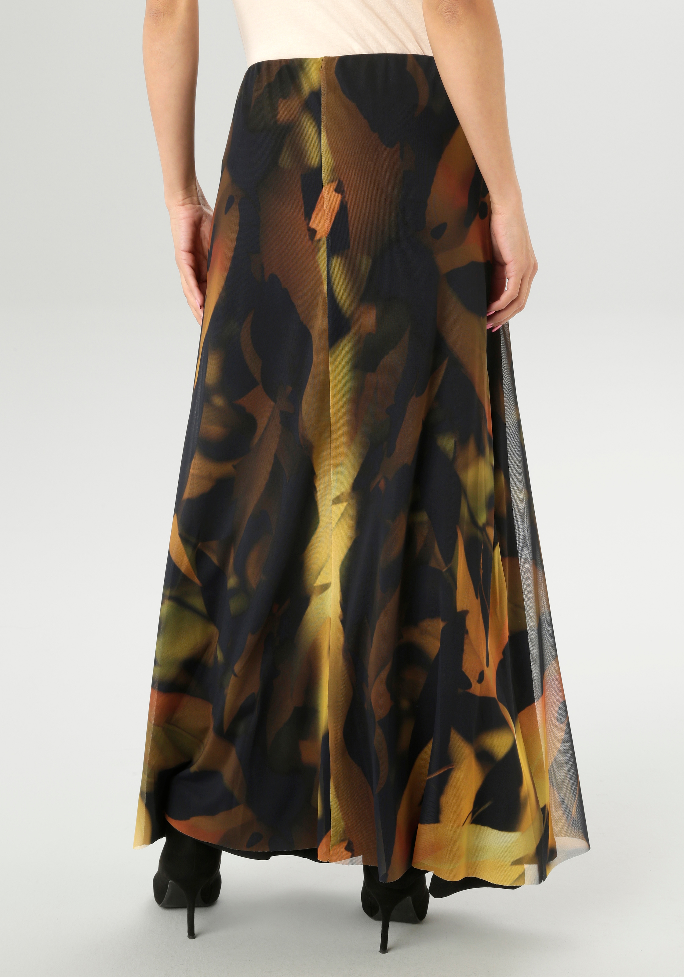 Aniston SELECTED Maxirock, mit farbharmonischen Batikdruckdessin - NEUE KOLLEKTION