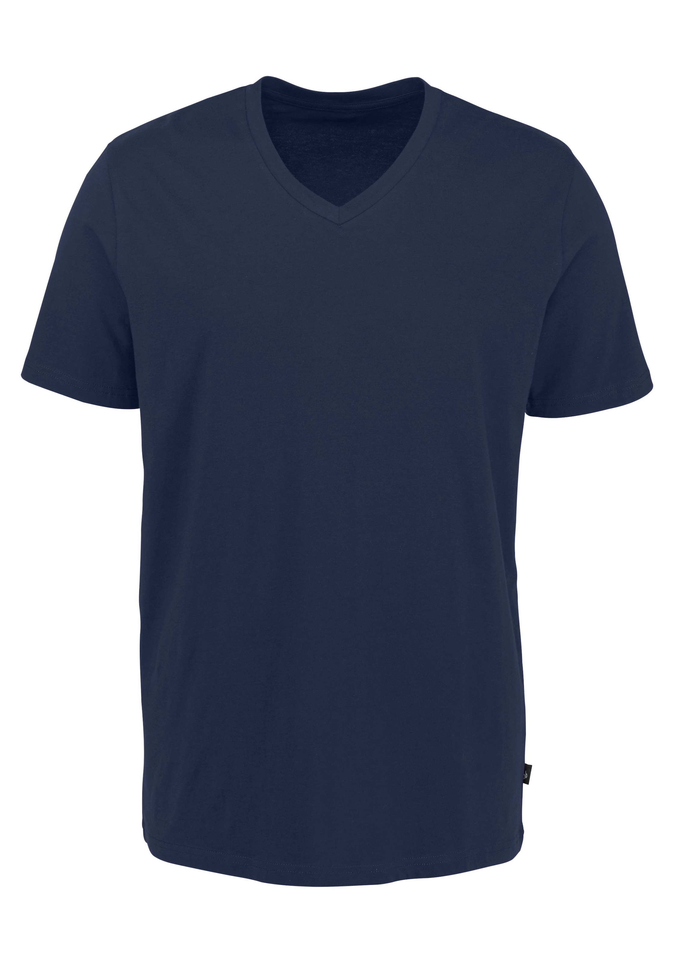 Bruno Banani T-Shirt, (3 tlg., 3er-Pack), mit V-Ausschnitt, perfekte Passform, aus elastischer Baumwolle