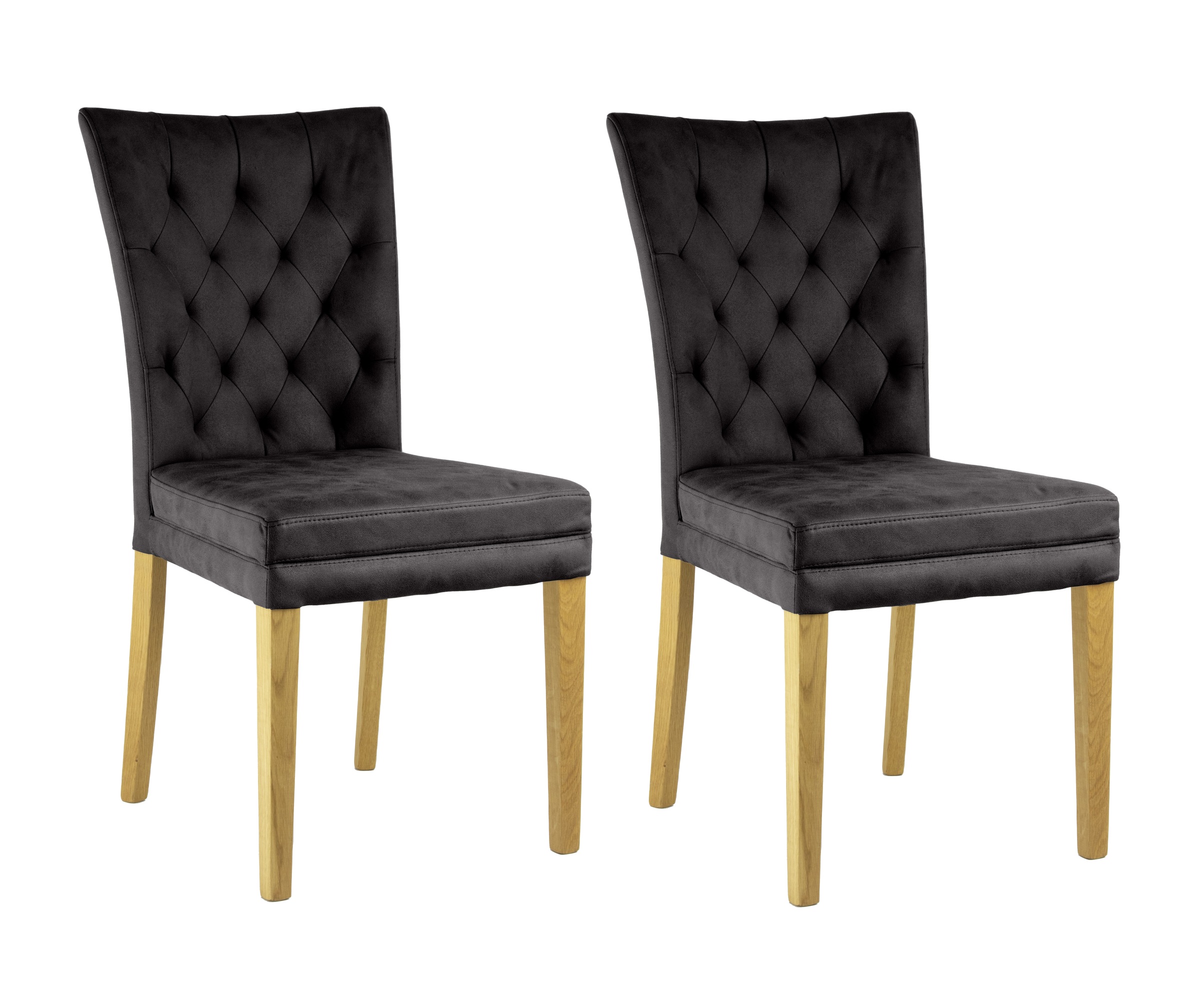 Home affaire 4-Fußstuhl »Colorado«, (Set), 2 St., Microfaser, bequeme Polst günstig online kaufen
