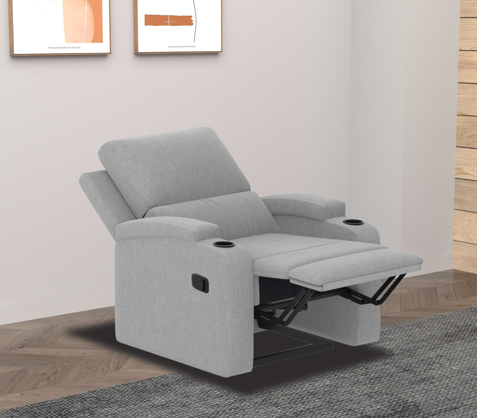 Home affaire Relaxsessel »Napori«, TV-Sessel, Kinosessel mit Relaxfunktion in 2 Sitzen, Getränkehalter