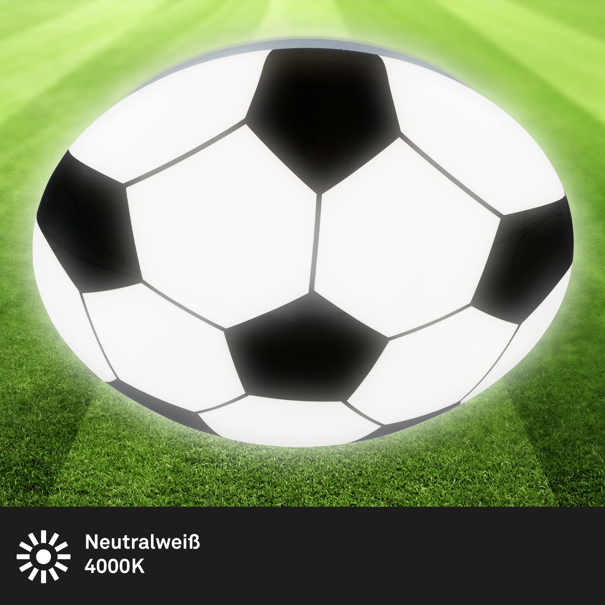 Briloner Leuchten Deckenleuchte »SOCCER«, 12 Watt LED fest verbaut