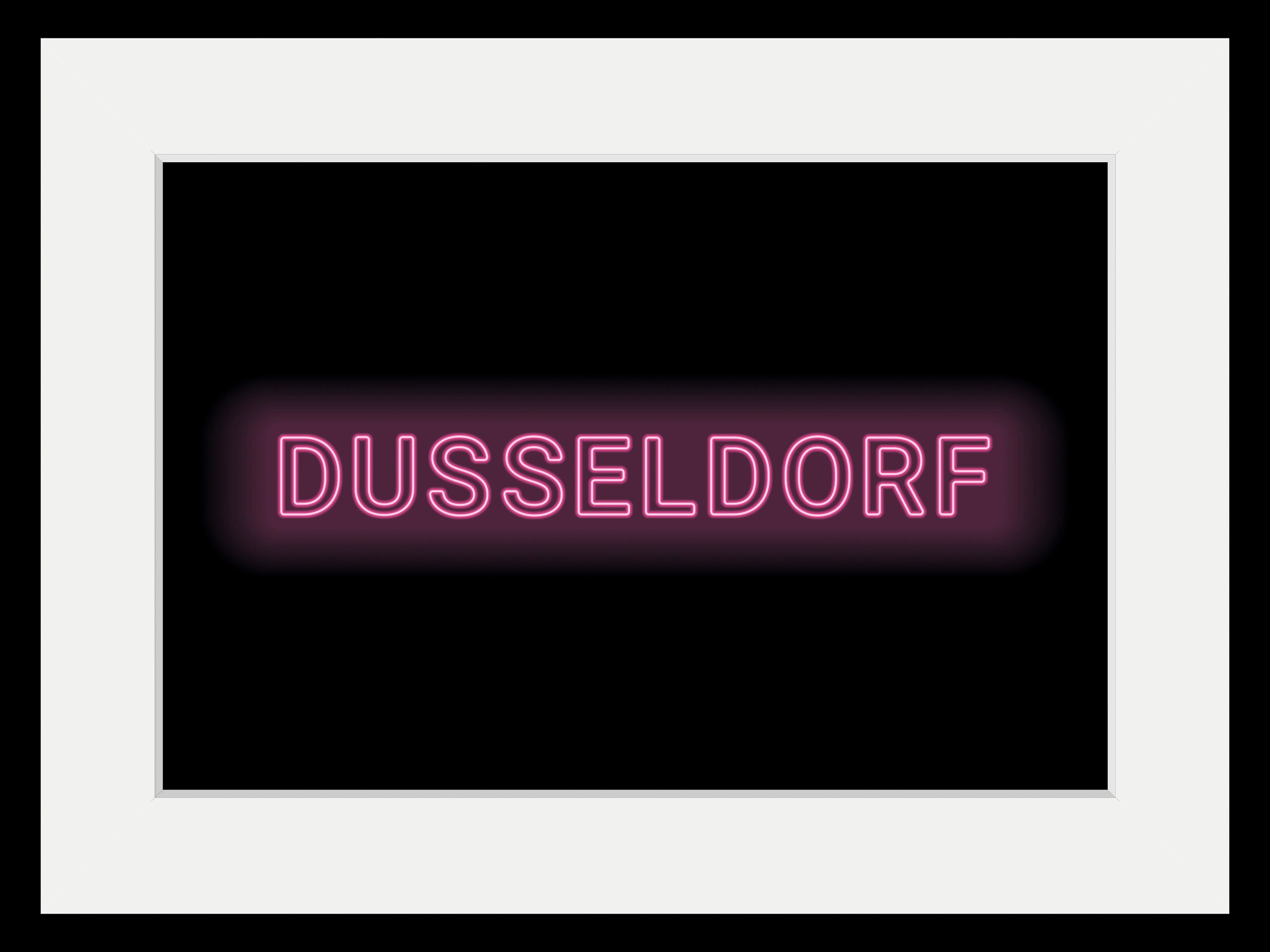 queence Bild »DÜSSELDORF LIGHTS« Düsseldorf   Schriftzug   Städte 1 Stk. tl günstig online kaufen