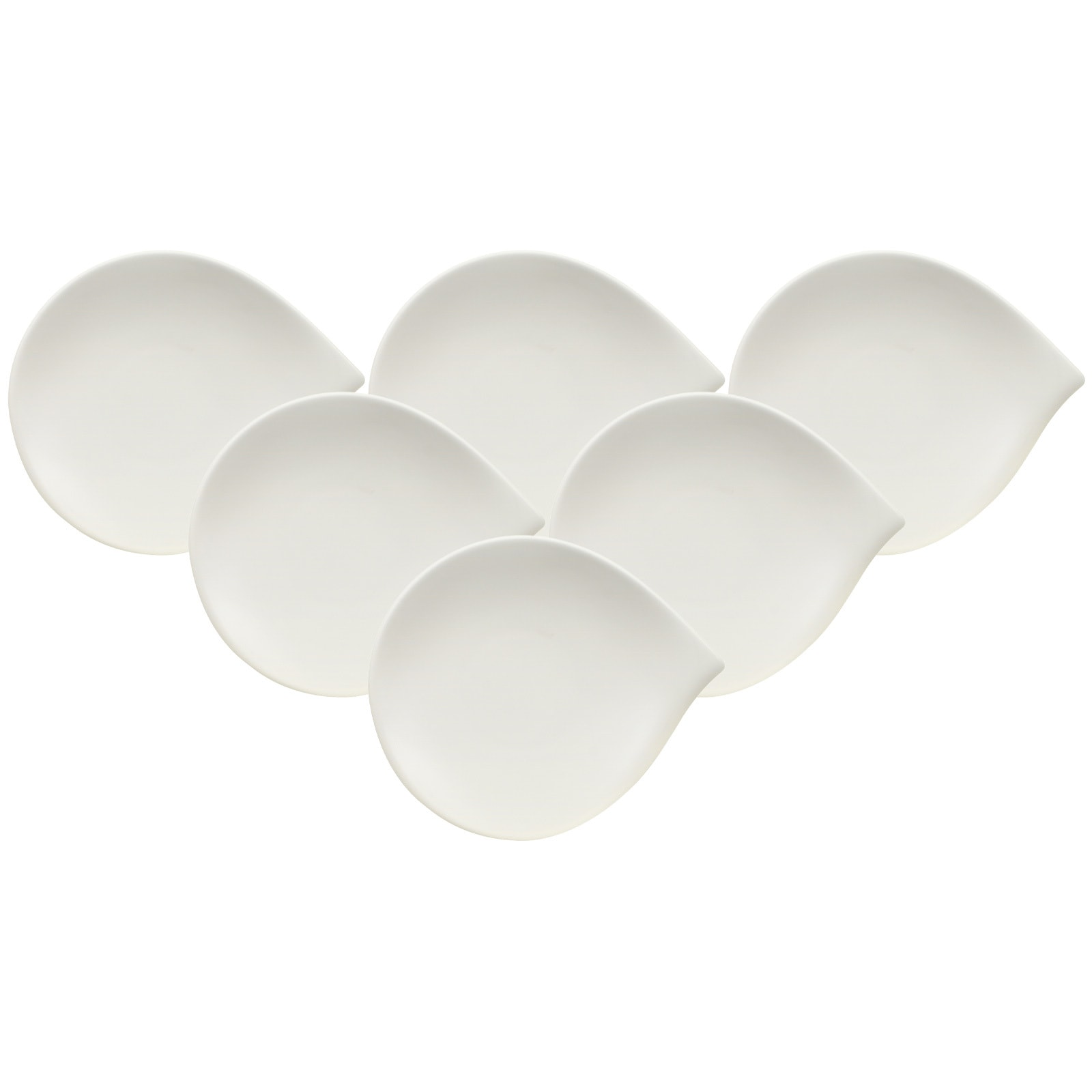 Villeroy & Boch Brotteller »Brotteller Flow ø 17,5 cm 6er Set weiß« günstig online kaufen