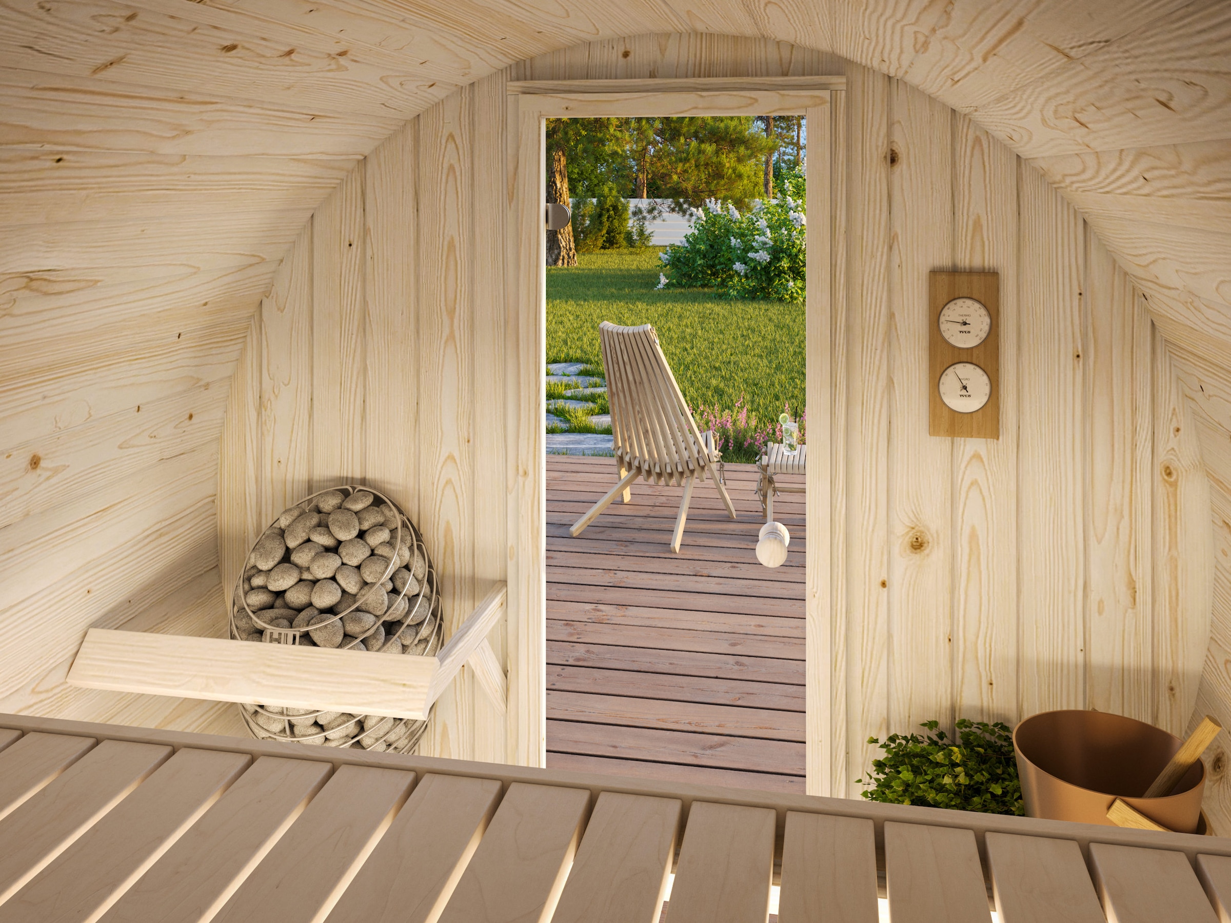 Palmako Sauna »Anita 0,9 m²«