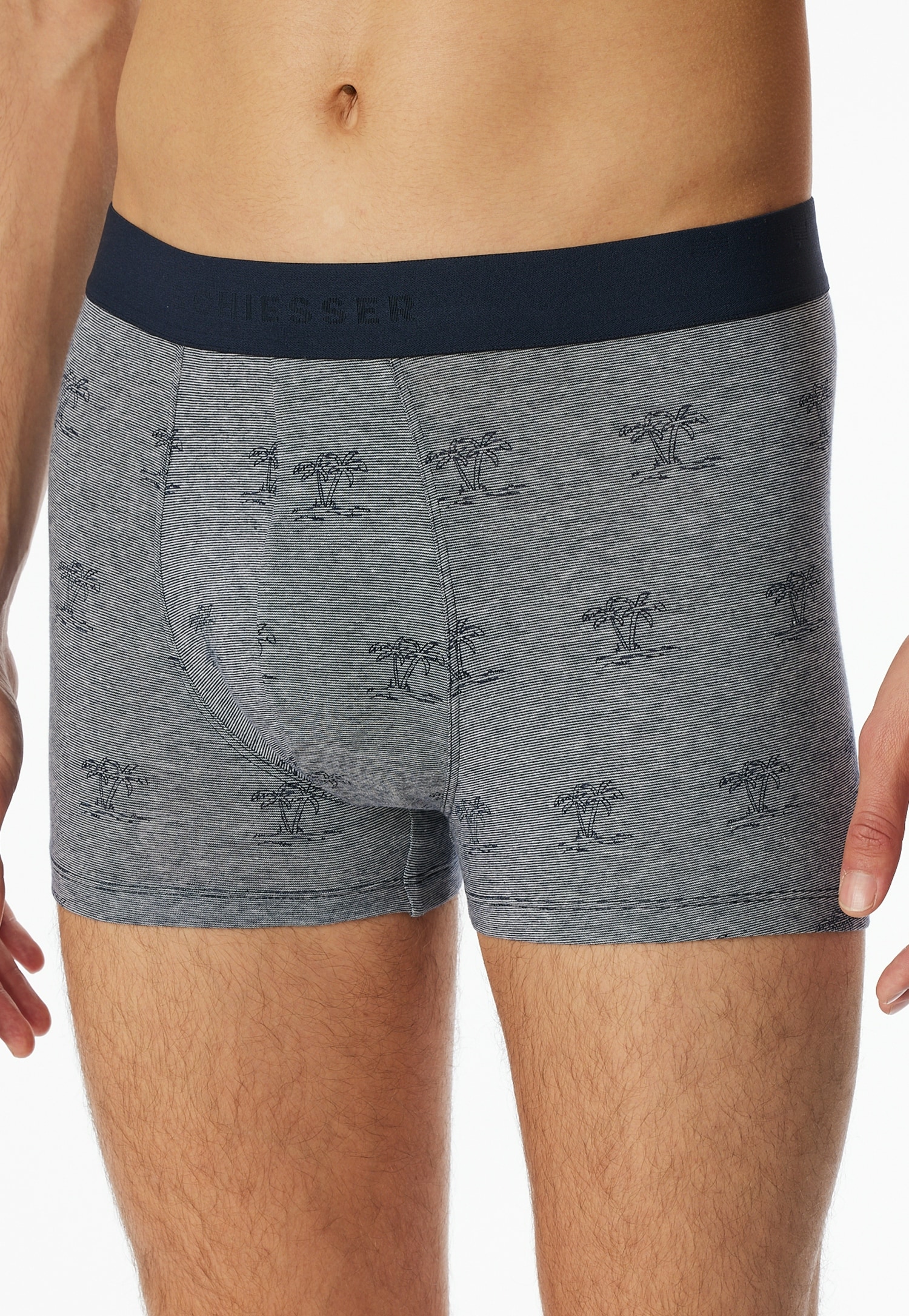 Schiesser Boxershorts »"95/5"«, (3er Pack), mit softem Logo-Webgummibund