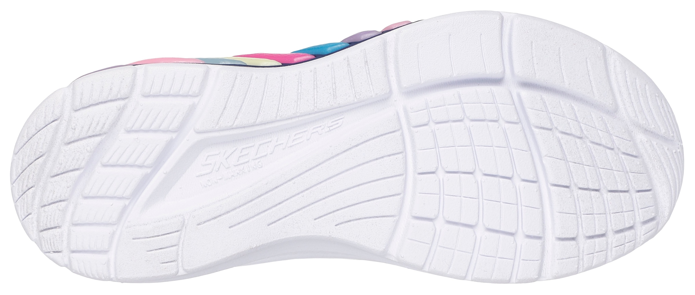 Skechers Sneaker »RAINBOW CRUISERS«, Kinderschuh mit Farbverlauf, Größenschablone zum Download