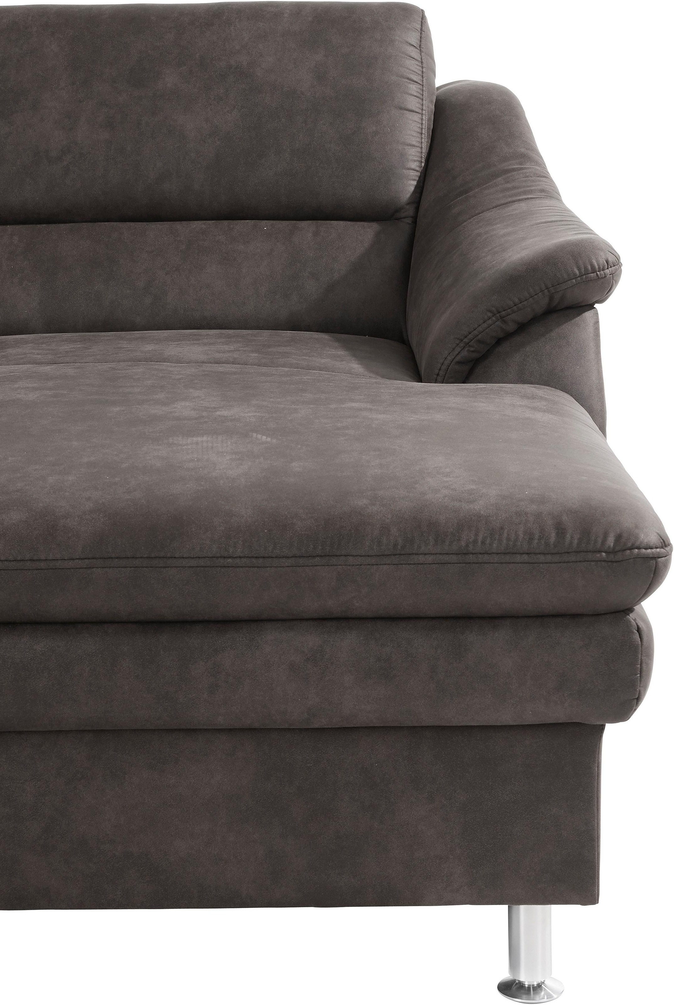sit&more Wohnlandschaft »Cardoso U-Form«, mit Federkern und Kopfstützen, mit Bettfunktion und Relaxfunktion