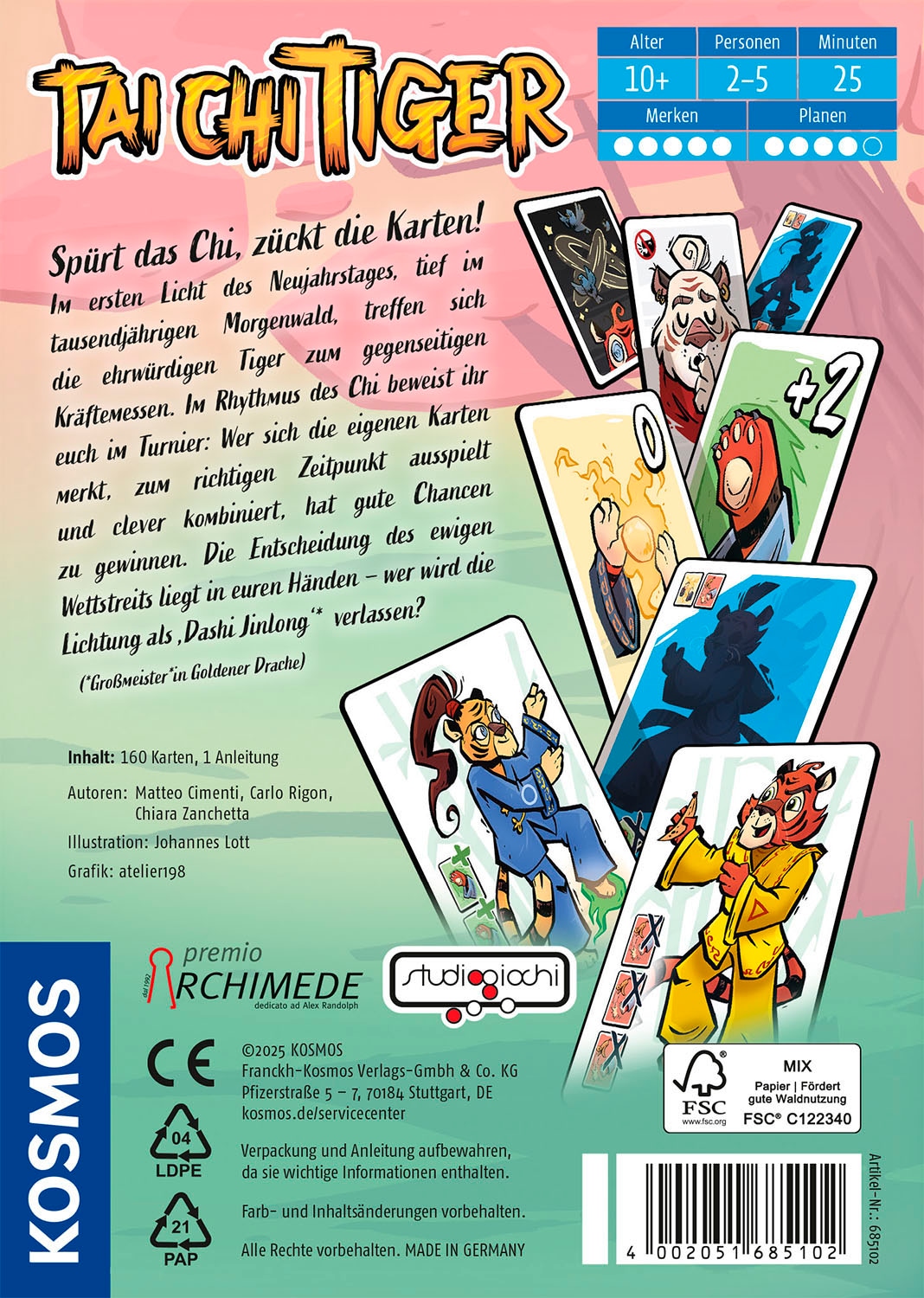 Kosmos Spiel »Tai Chi Tiger« Made in Germany