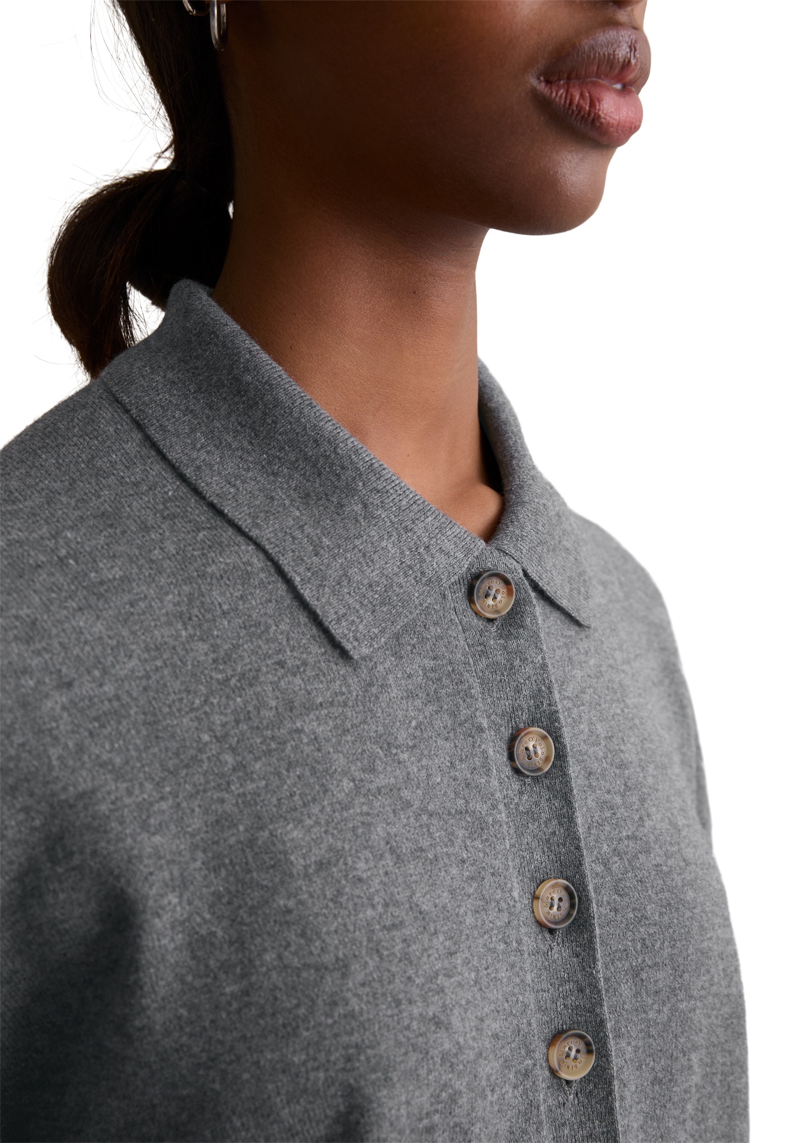 Marc O'Polo DENIM Polokragenpullover »relaxed fit aus Soft Cotton Stretch«