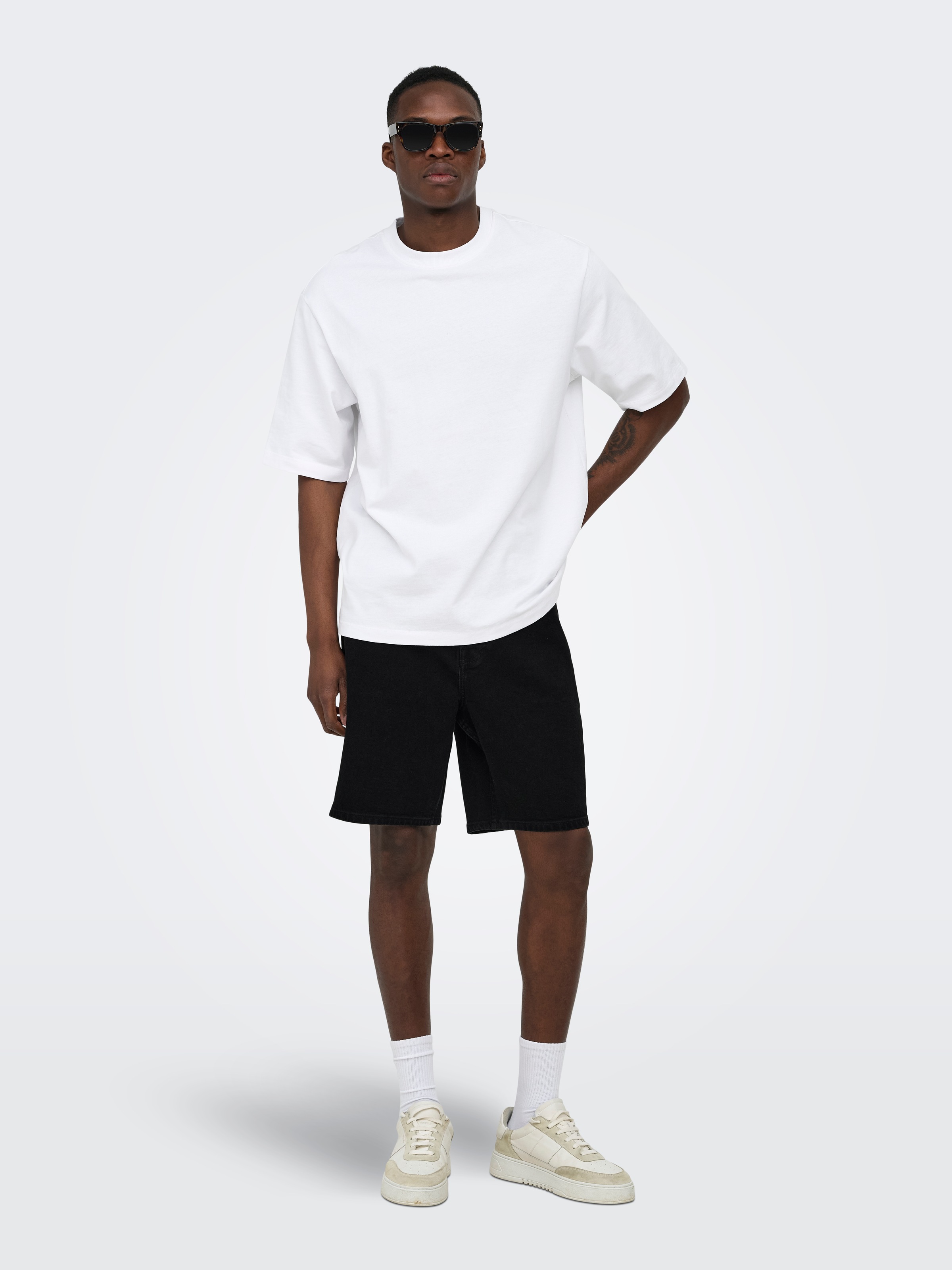 ONLY & SONS Shorts »ONSFADE STRETCH SHORTS BOX CRO DNM OTL«