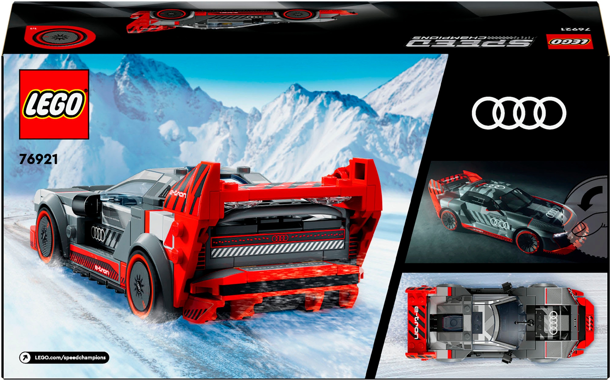 LEGO® Konstruktionsspielsteine »Audi S1 e-tron quattro Rennwagen (76921), LEGO® Speed Champions«, (274 St.), Made in Europe