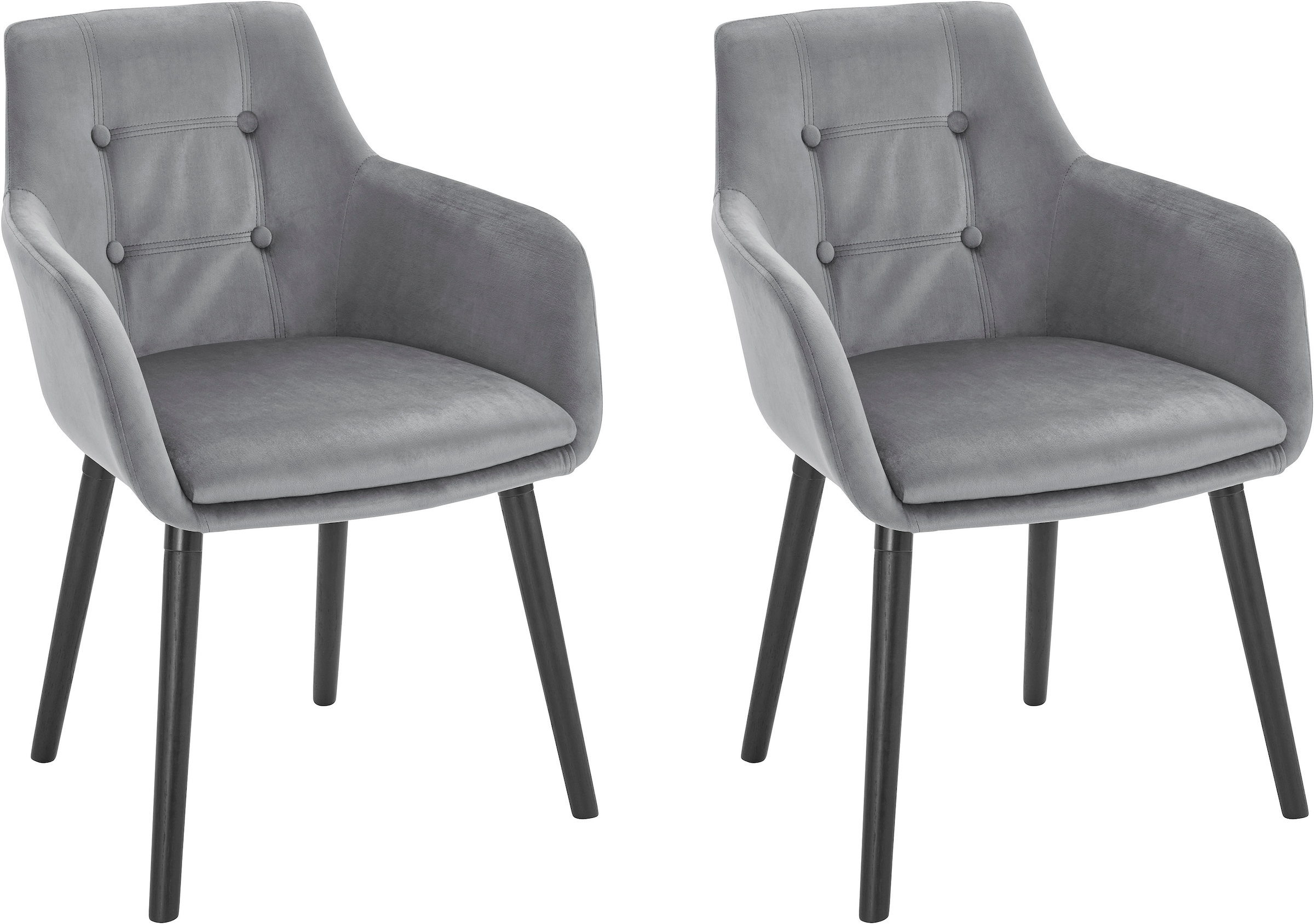 Home affaire Armlehnstuhl »Bradford« (Set) 2 Stk.(1 oder 2 Stück), Bezug in günstig online kaufen