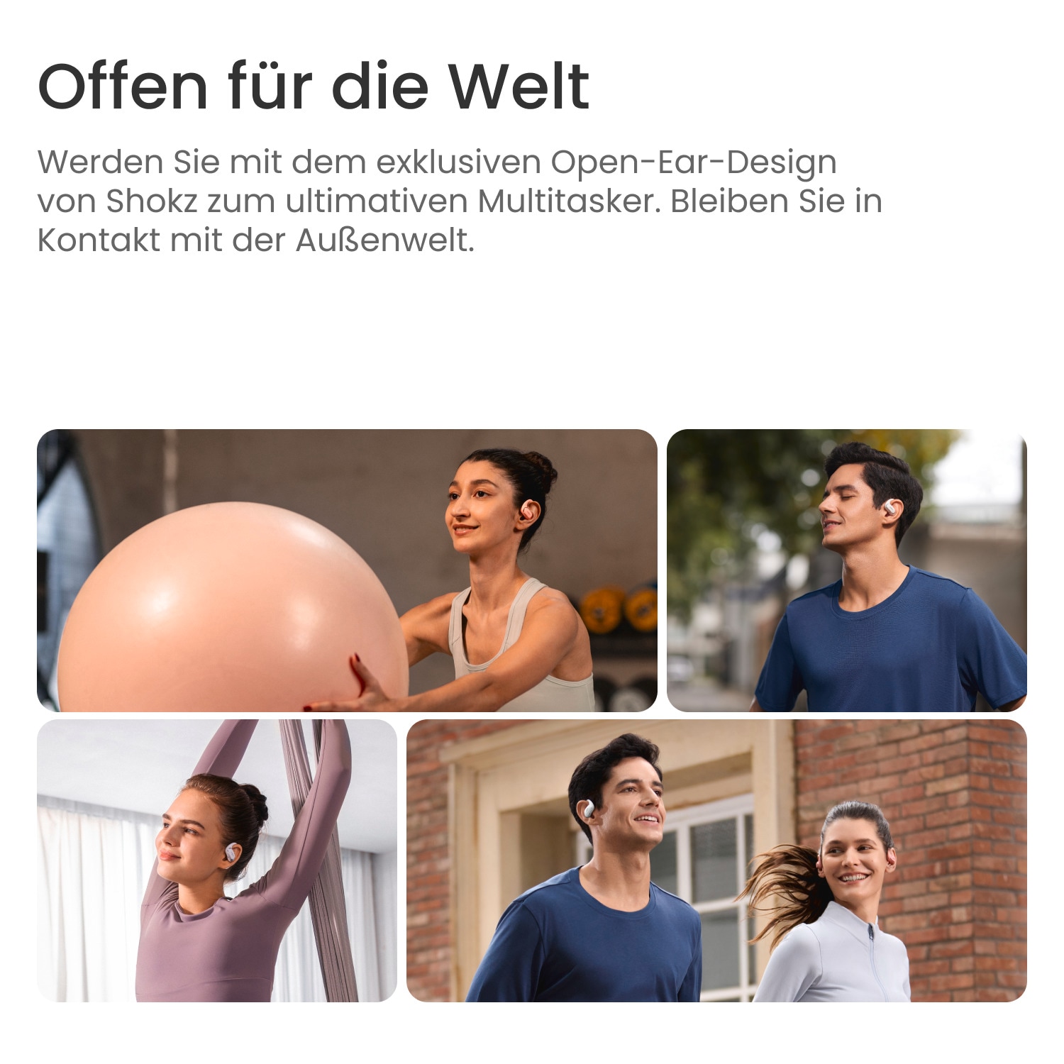 Shokz Open-Ear-Kopfhörer »OpenFit Air«, A2DP Bluetooth