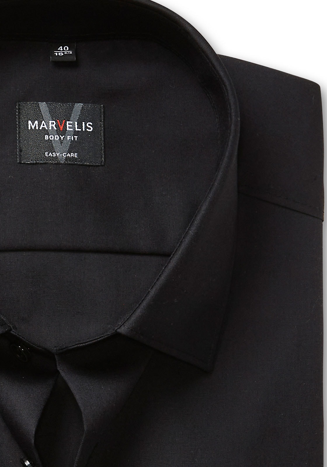 MARVELIS Langarmhemd New York Kentkragen, Businesshemd, körpernah, extra langer Arm