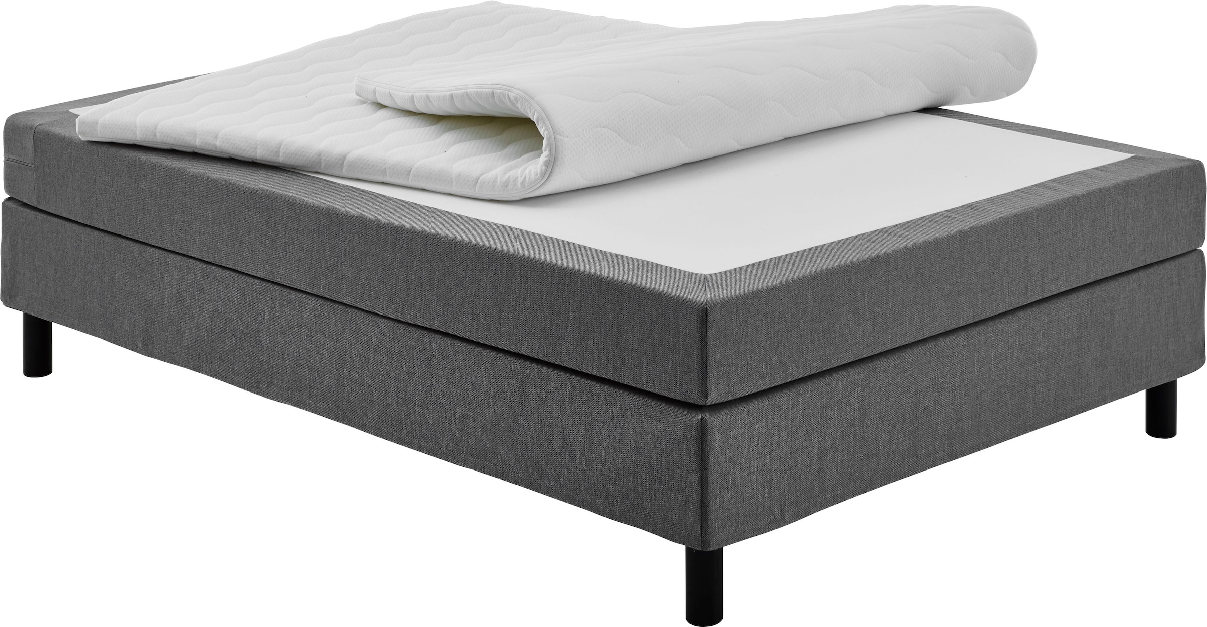 6. Bild von ATLANTIC home collection Boxbett »Happy«, ohne Kopfteil, mit Topper, wahlweise mit oder ohne Bettwaren