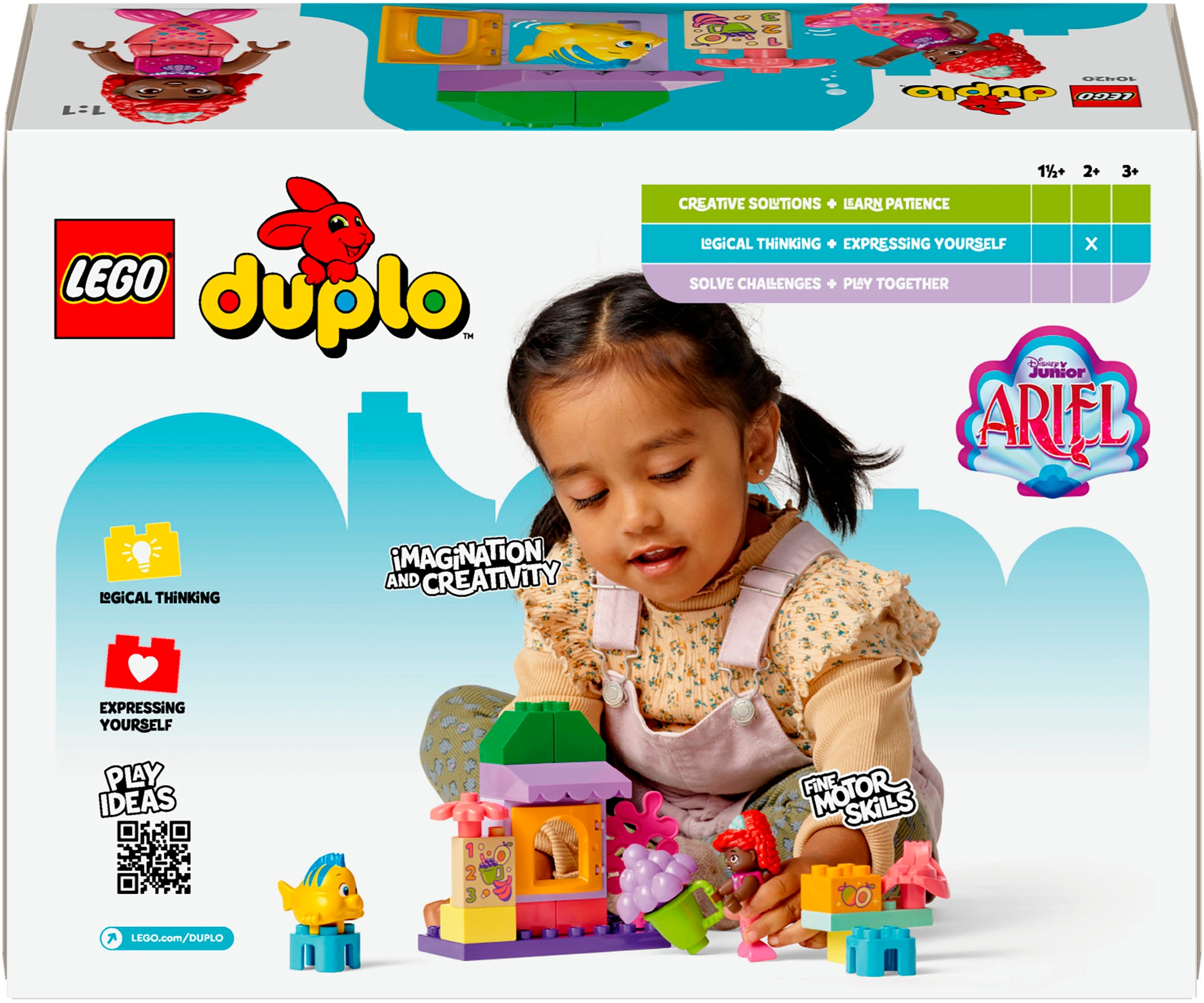 LEGO® Konstruktionsspielsteine »Arielles und Fabius' Café-Kiosk (10420), LEGO DUPLO Disney™«, (22 St.), Made in Europe