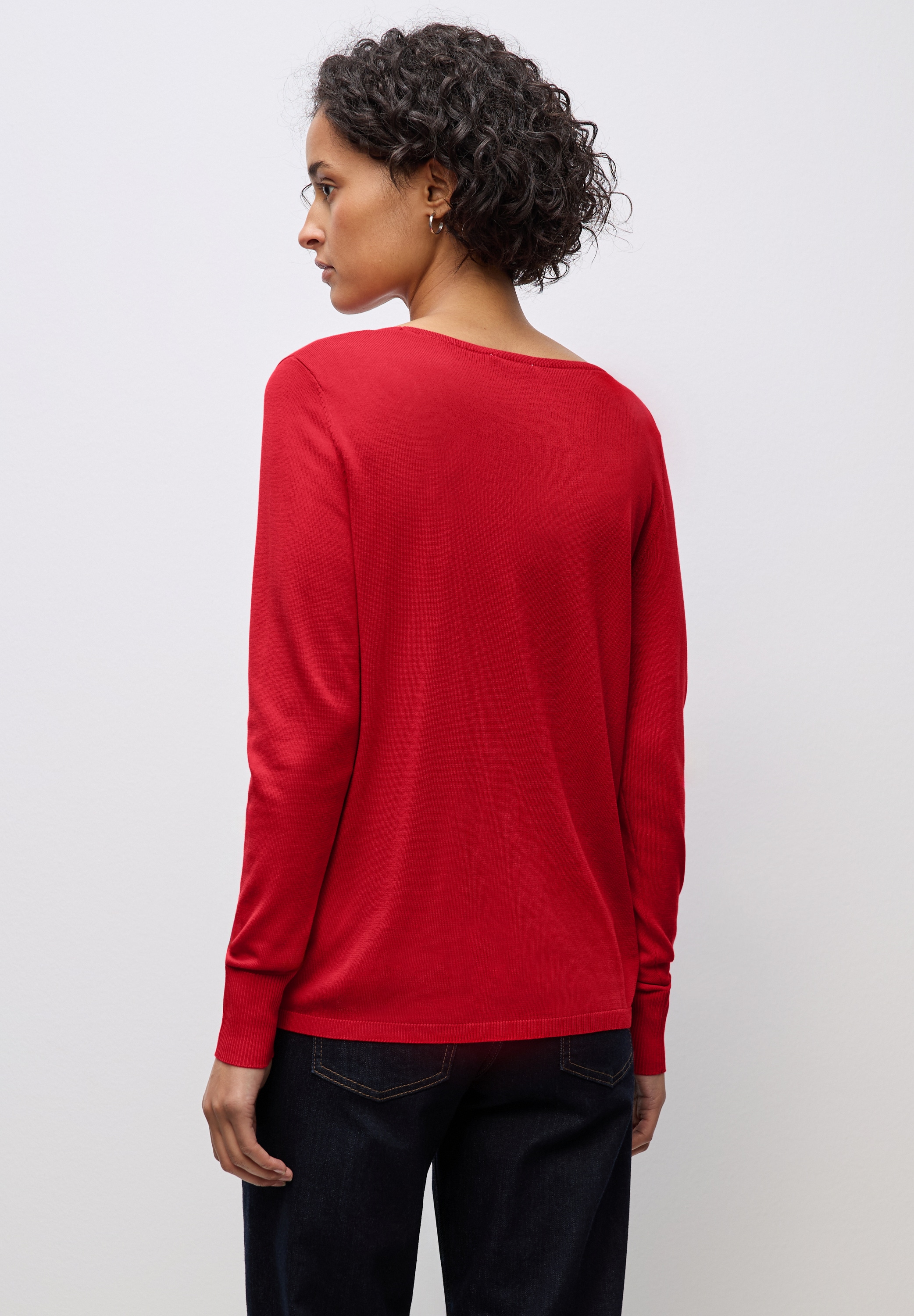 STREET ONE Strickpullover mit U-Boot-Ausschnitt