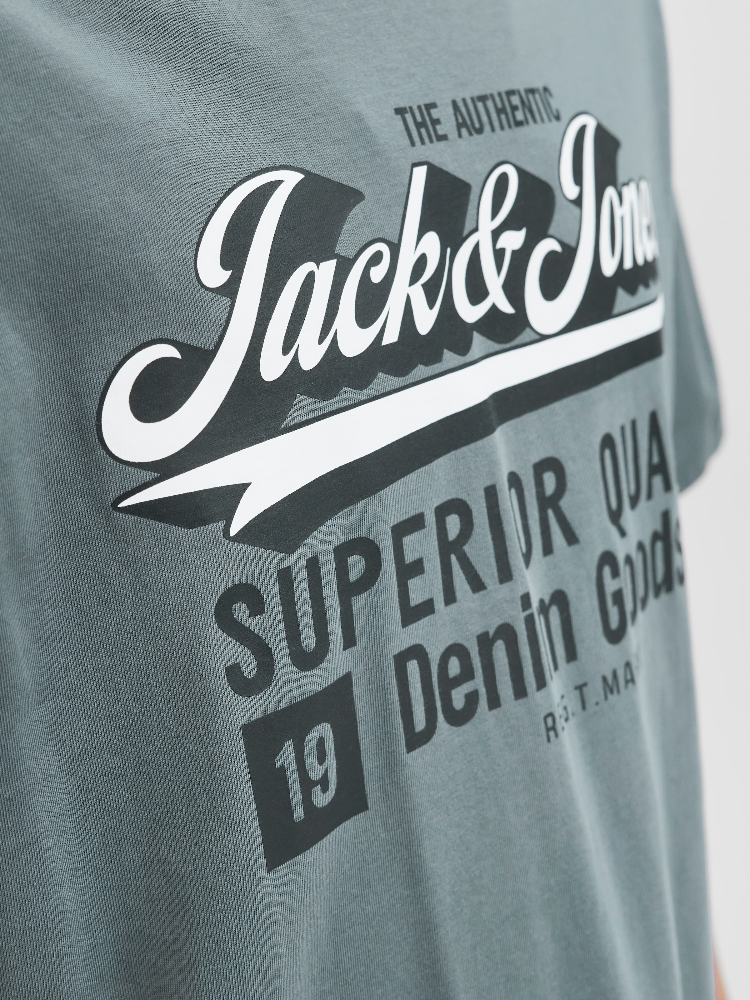 Jack & Jones Rundhalsshirt »JJELOGO TEE SS O-NECK 2 COL AW25 SN«