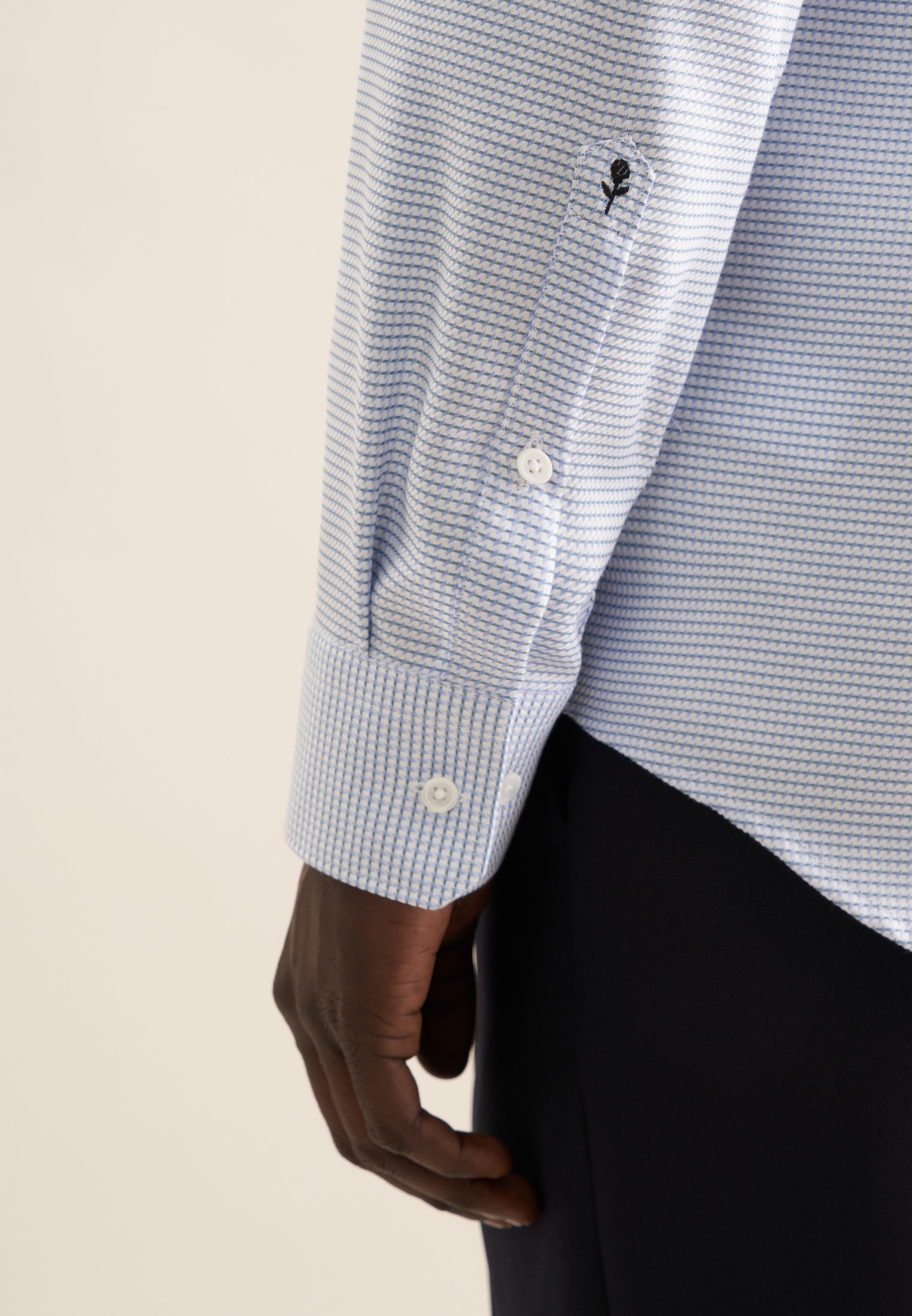 seidensticker Businesshemd »Slim« Slim 1/1 Kentkragen Struktur