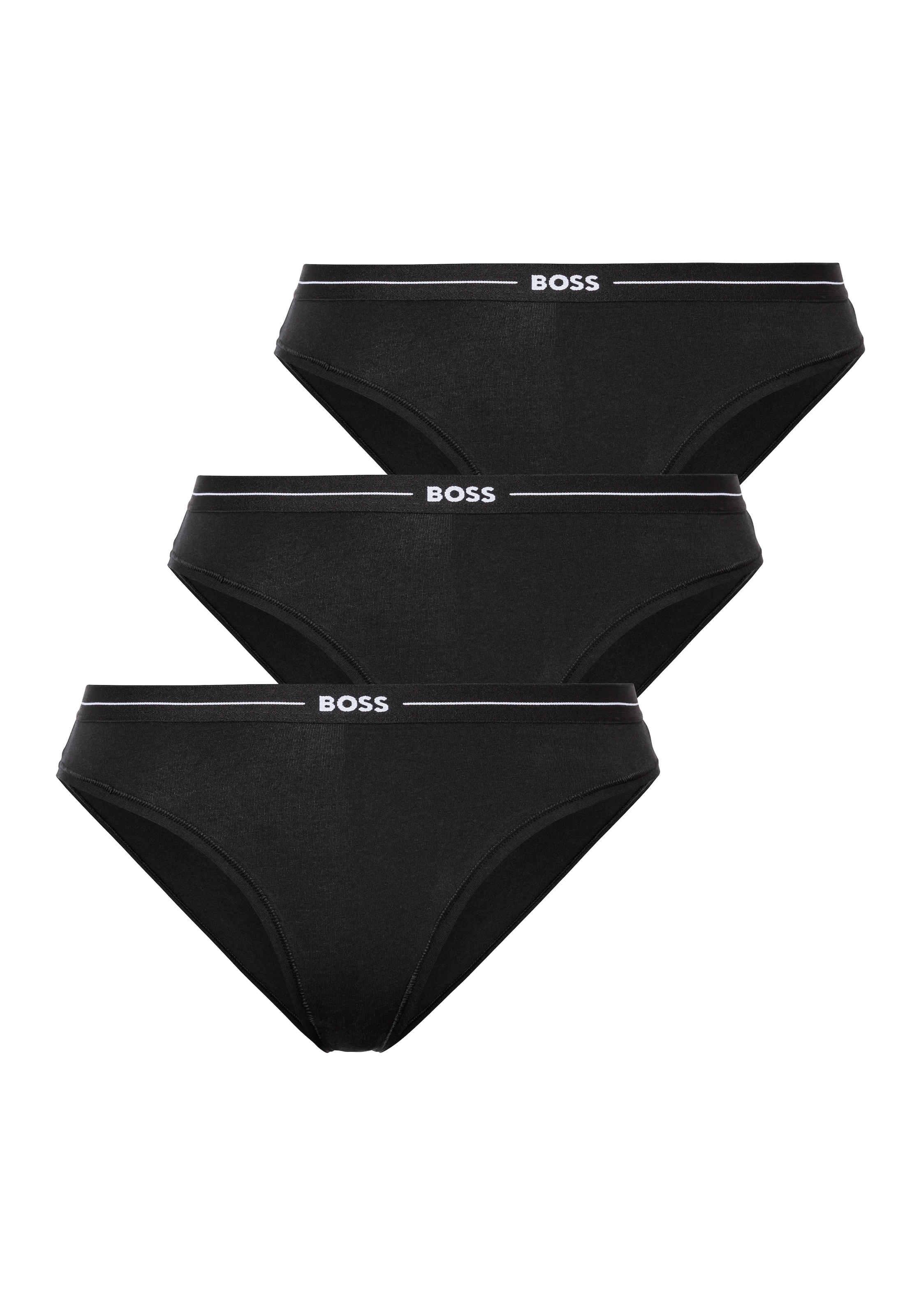 BOSS Slip »3P BRIEF«, (Packung, 3 St., 3er), mit elastischen Logobund